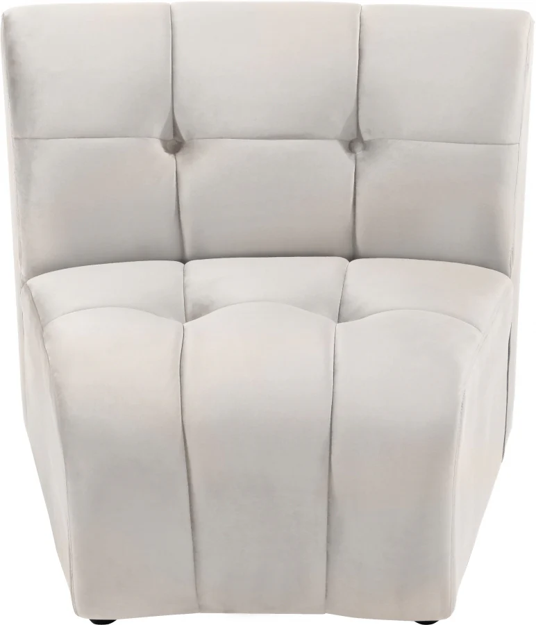 Limitless Velvet Upholstered Modular Chair - Image 33