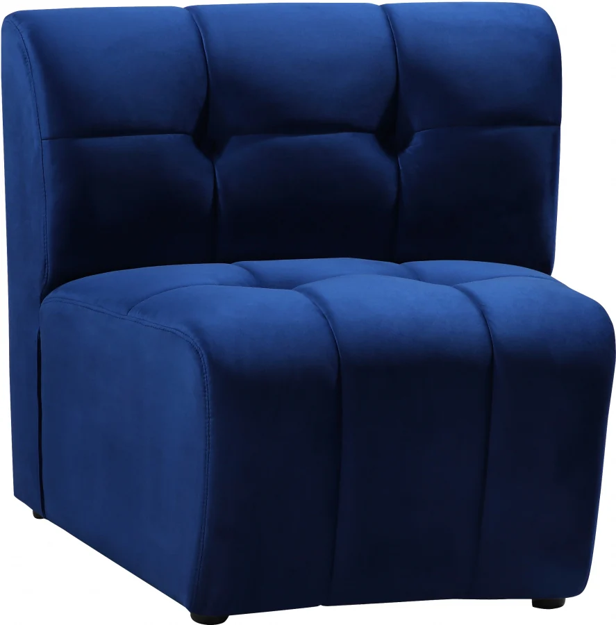 Limitless Velvet Upholstered Modular Chair - Image 45