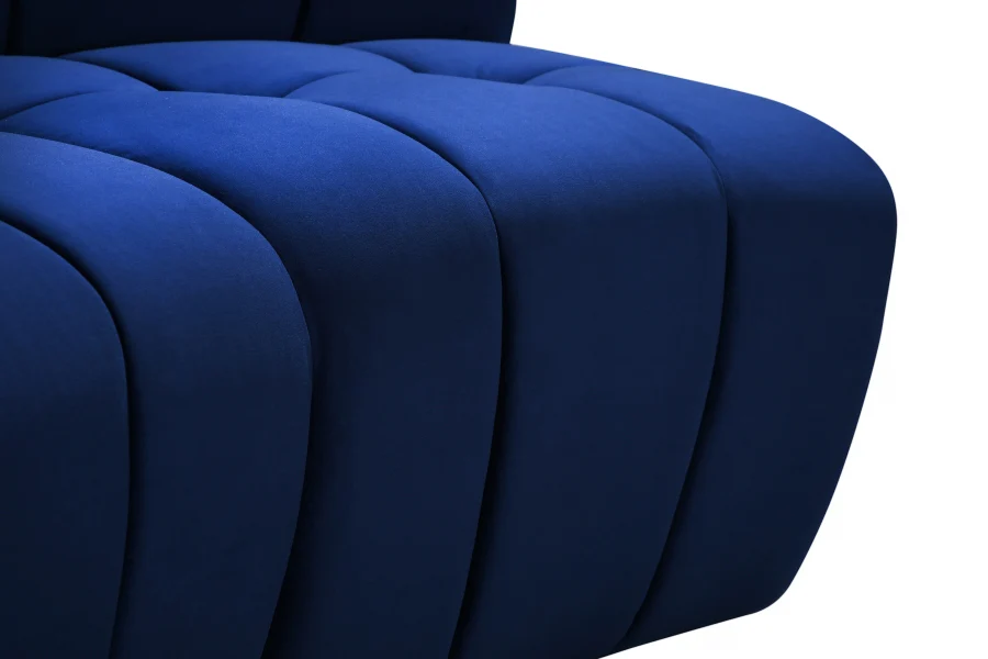 Limitless Velvet Upholstered Modular Chair - Image 55