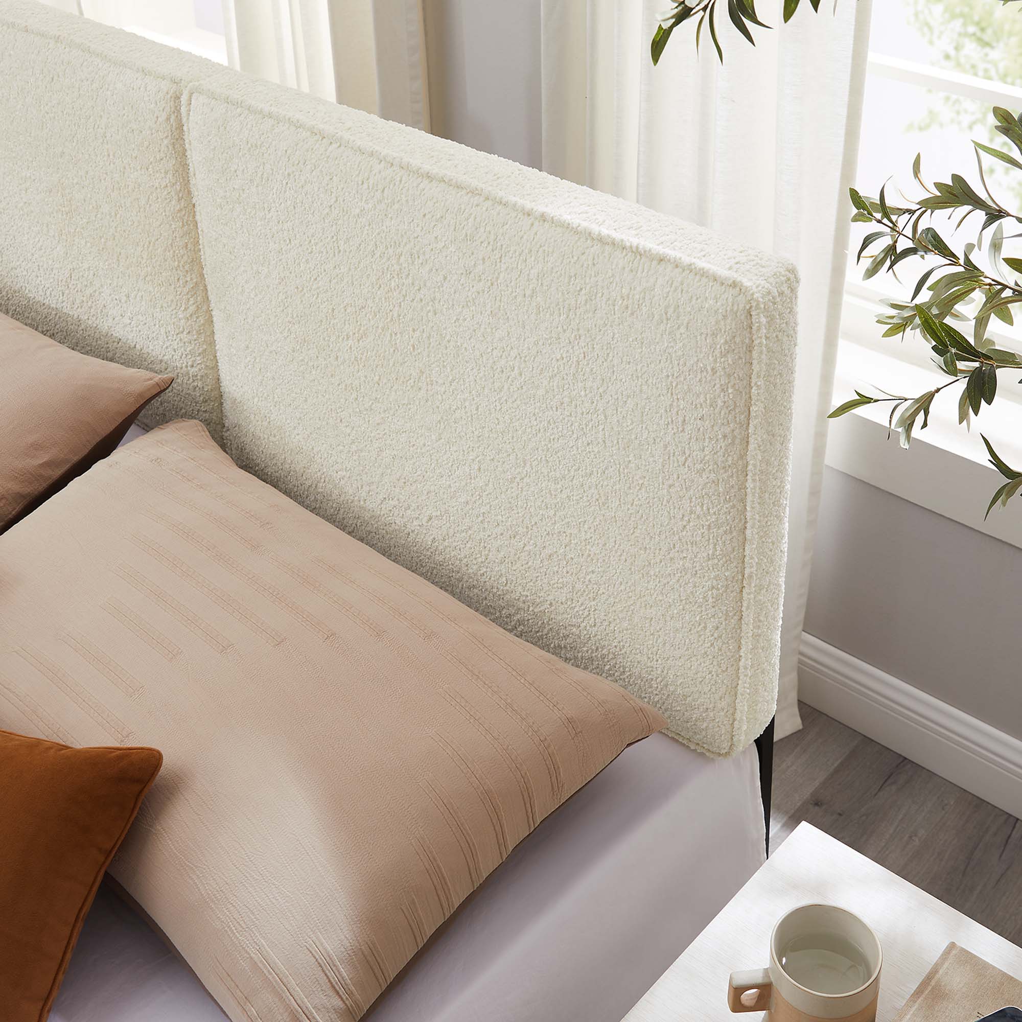 Lindee Boucle Fabric Headboard - Image 11
