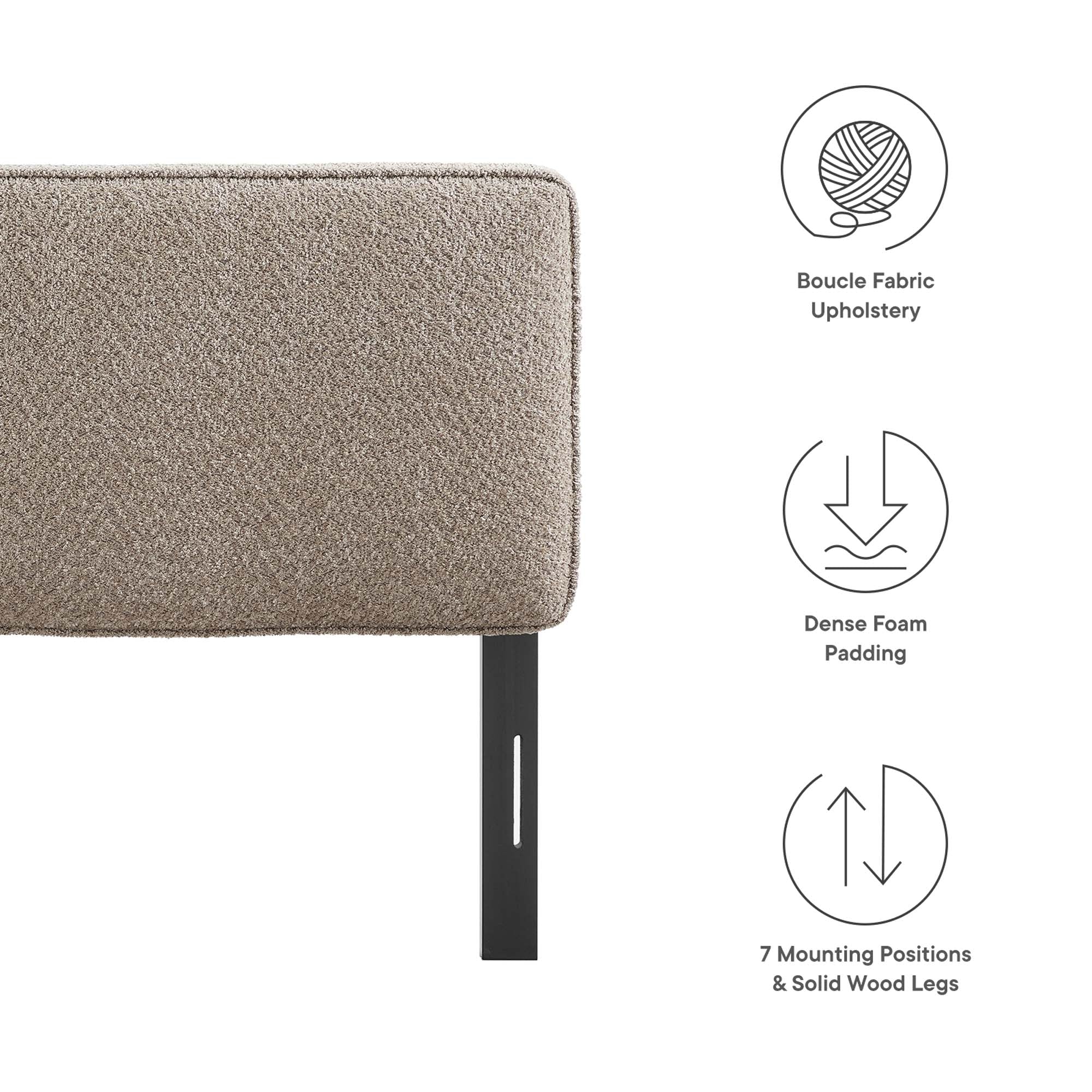 Lindee Boucle Fabric Headboard - Image 23