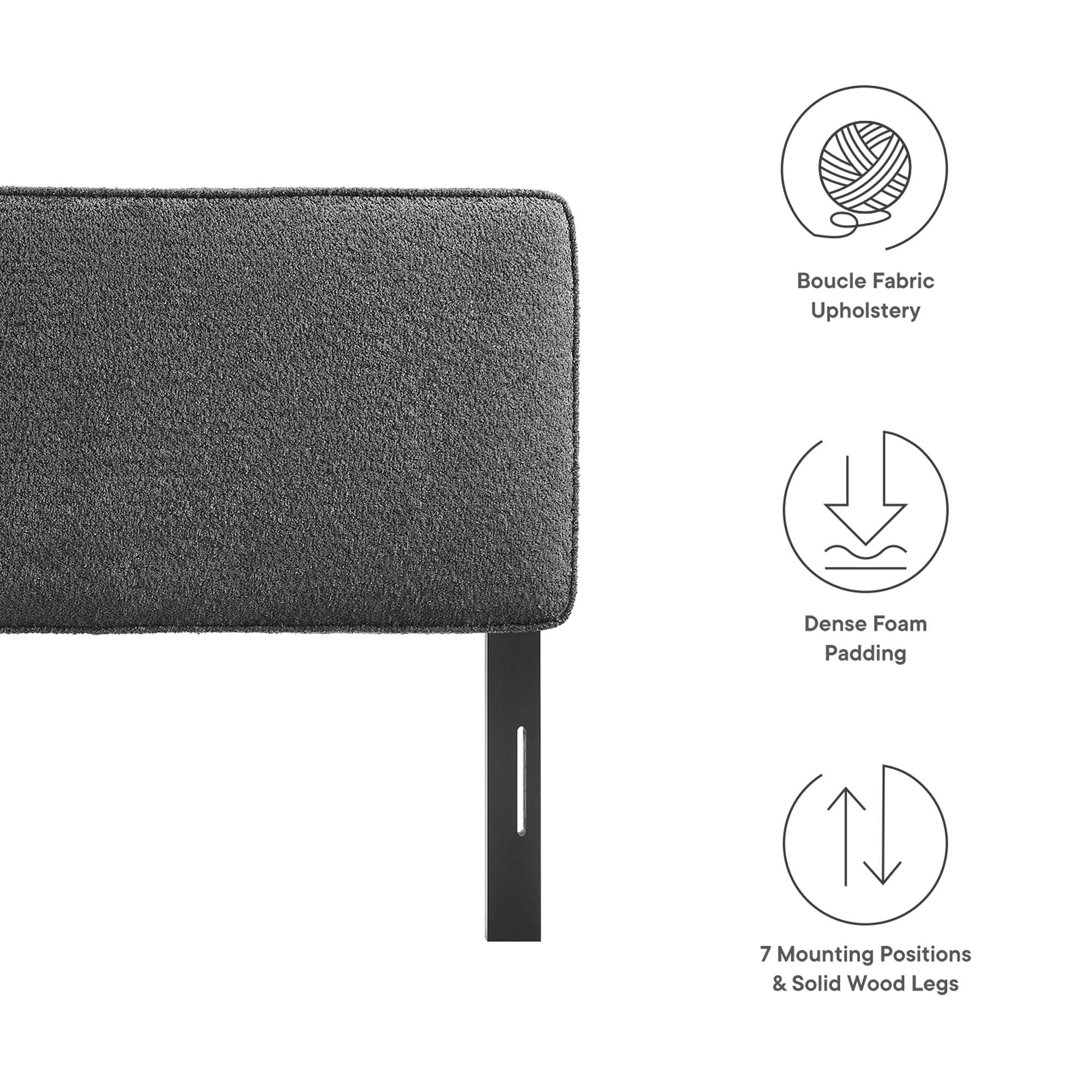 Lindee Boucle Fabric Headboard - Image 31