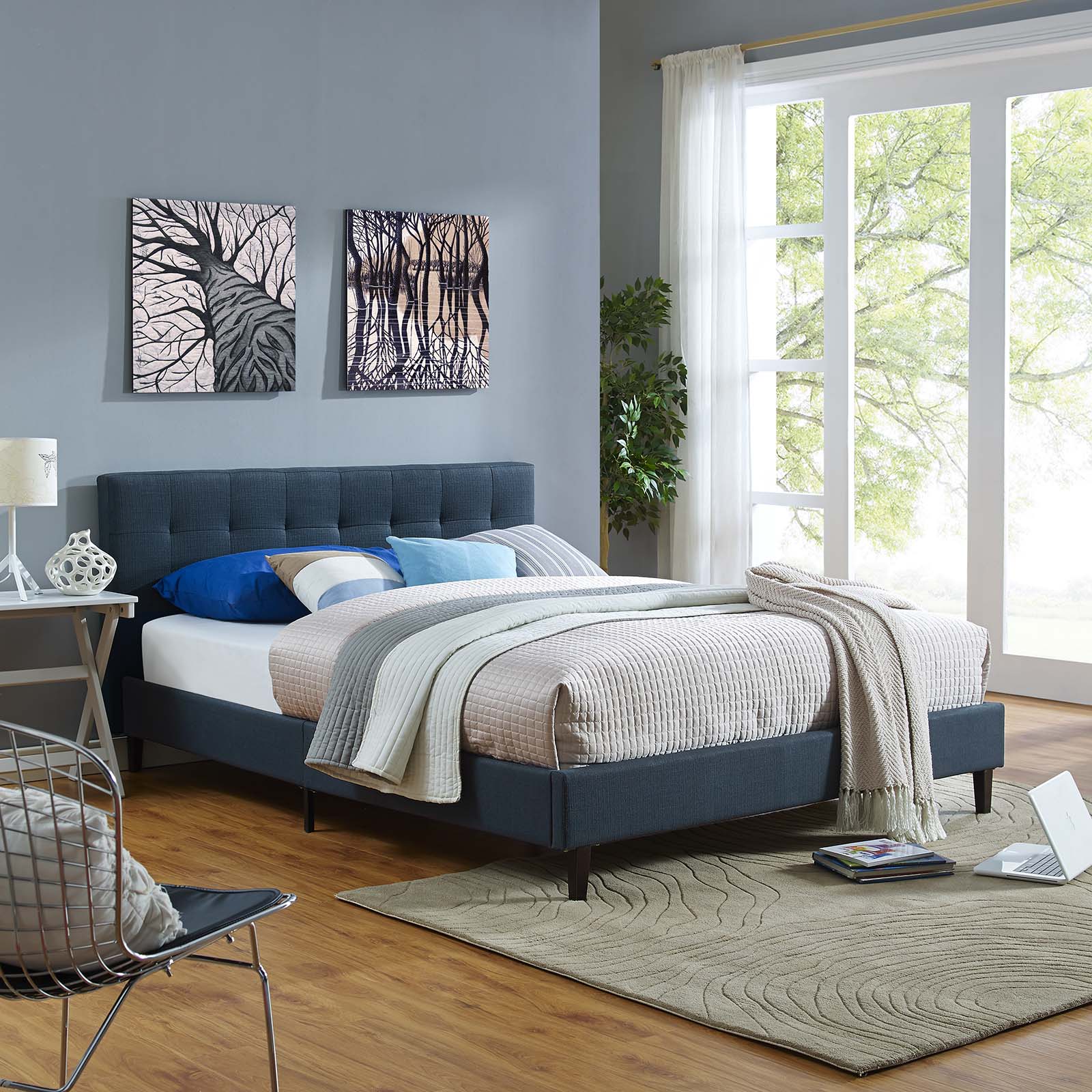 Linnea Fabric Bed - Image 5