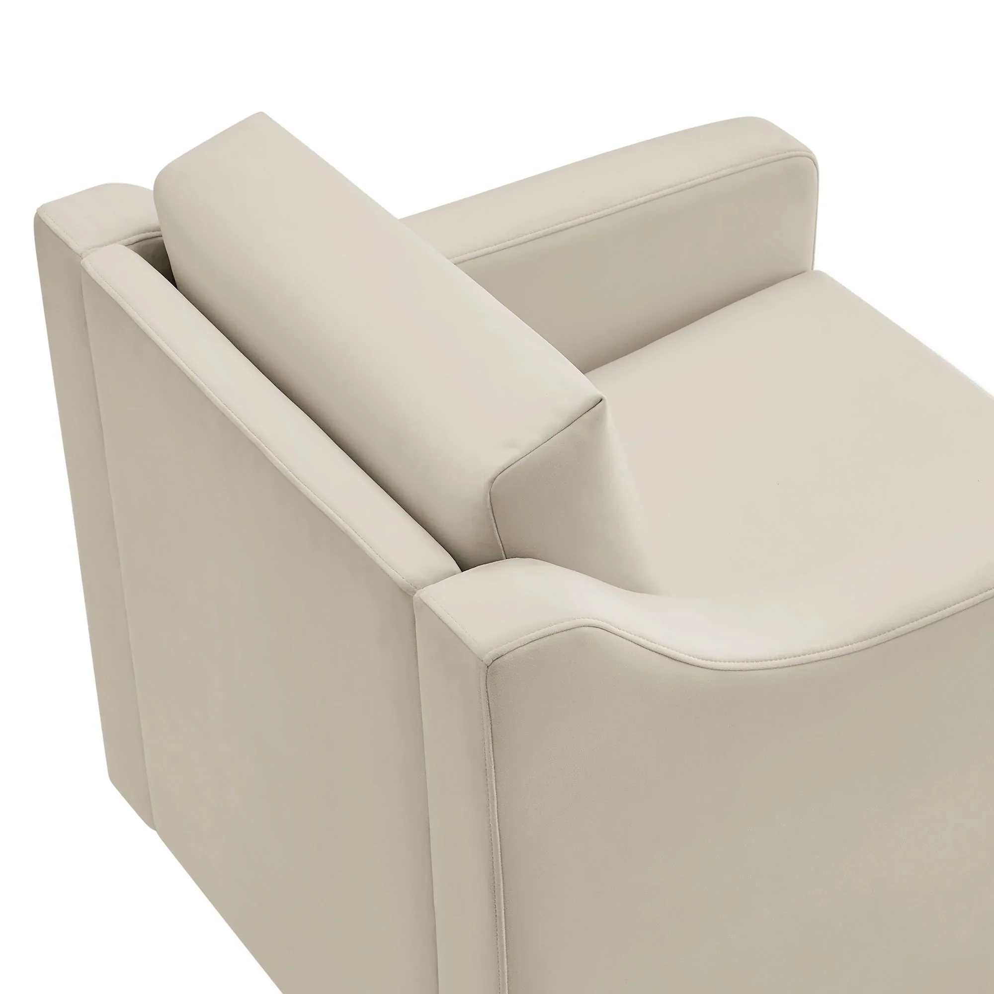 Liora Performance Velvet Armchair - Image 7