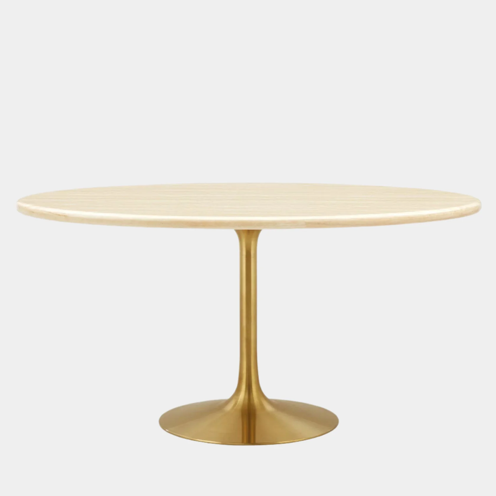 Lippa Oval Artificial Travertine Dining Table - Image 13