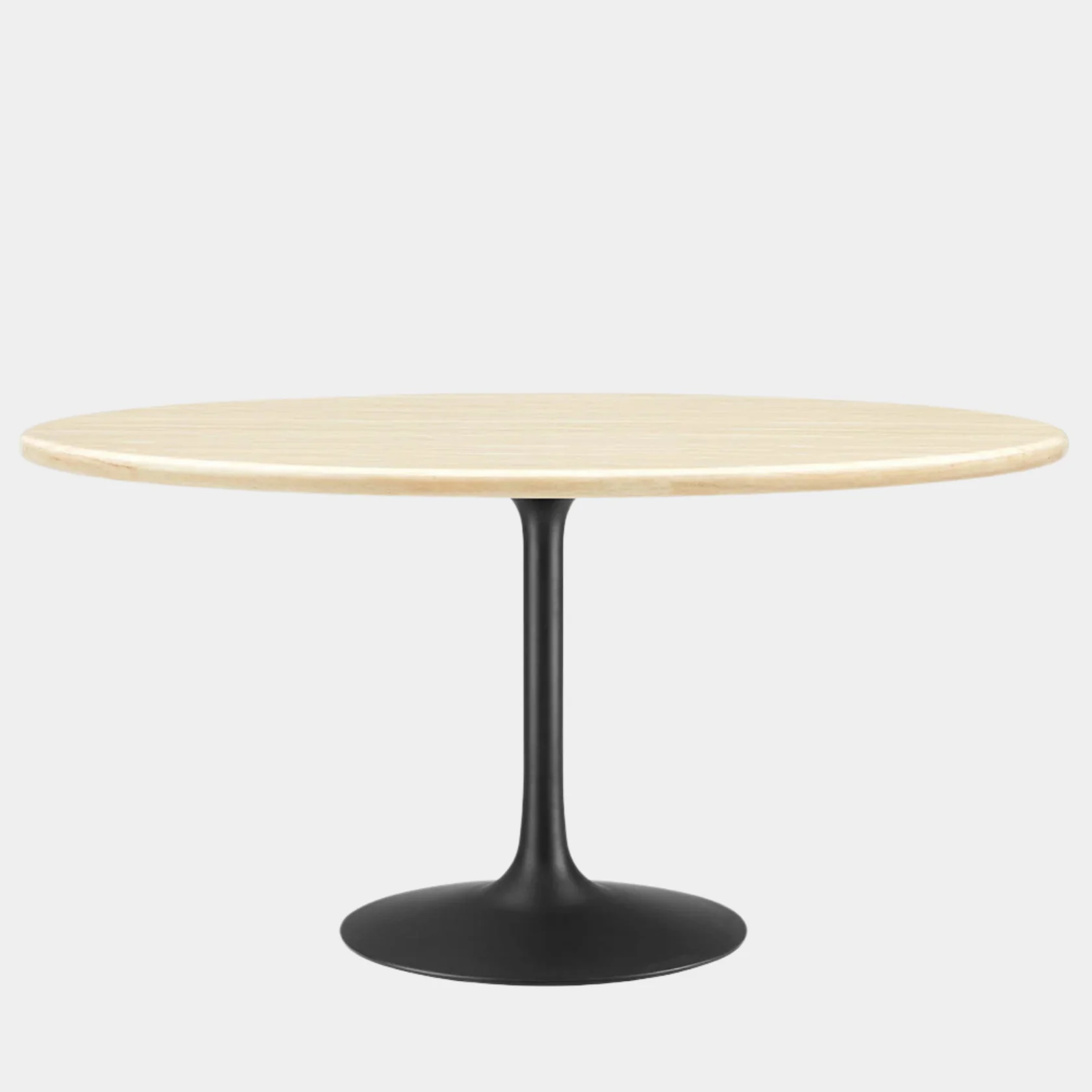 Lippa Oval Artificial Travertine Dining Table - Image 7