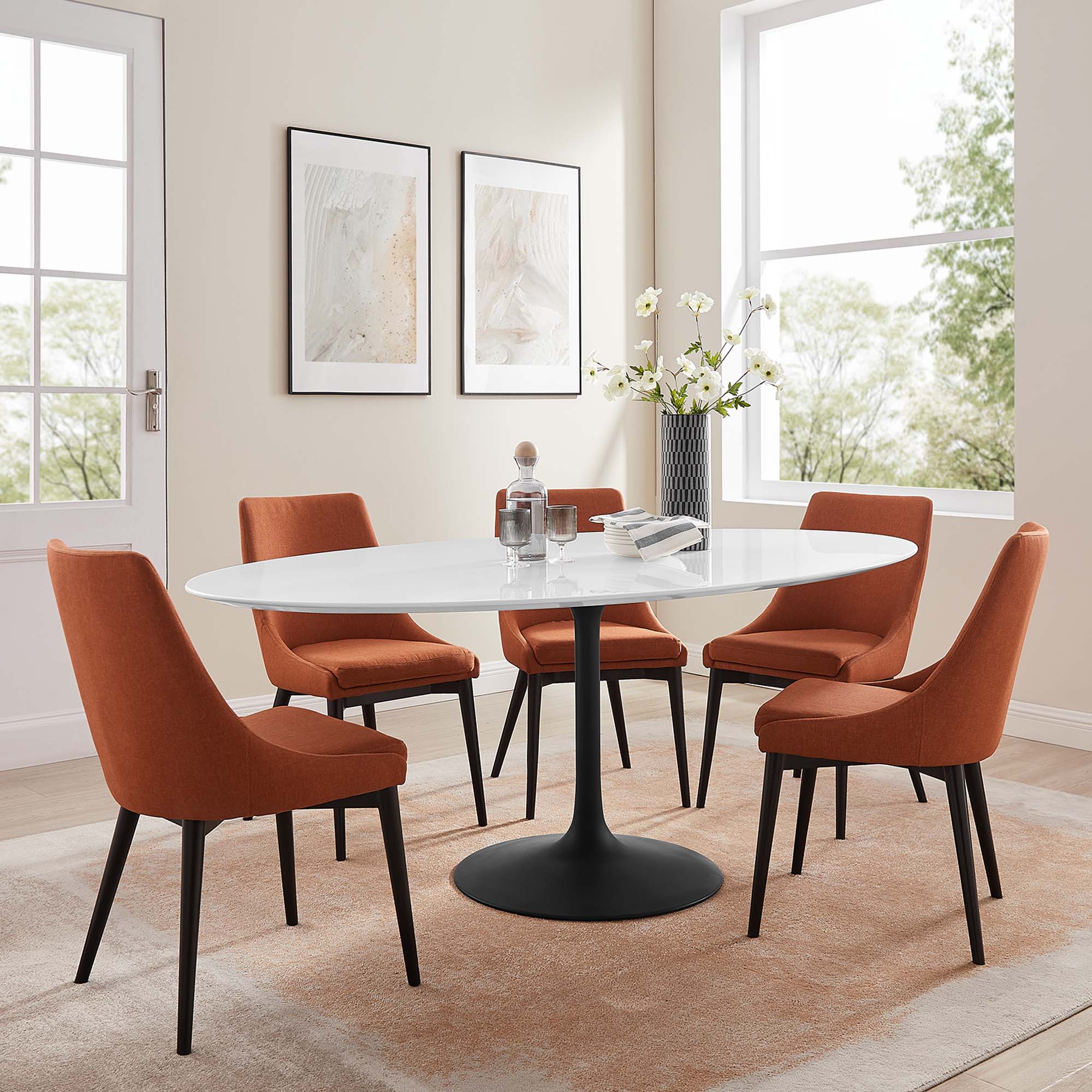 Lippa Oval Wood Dining Table - Image 121