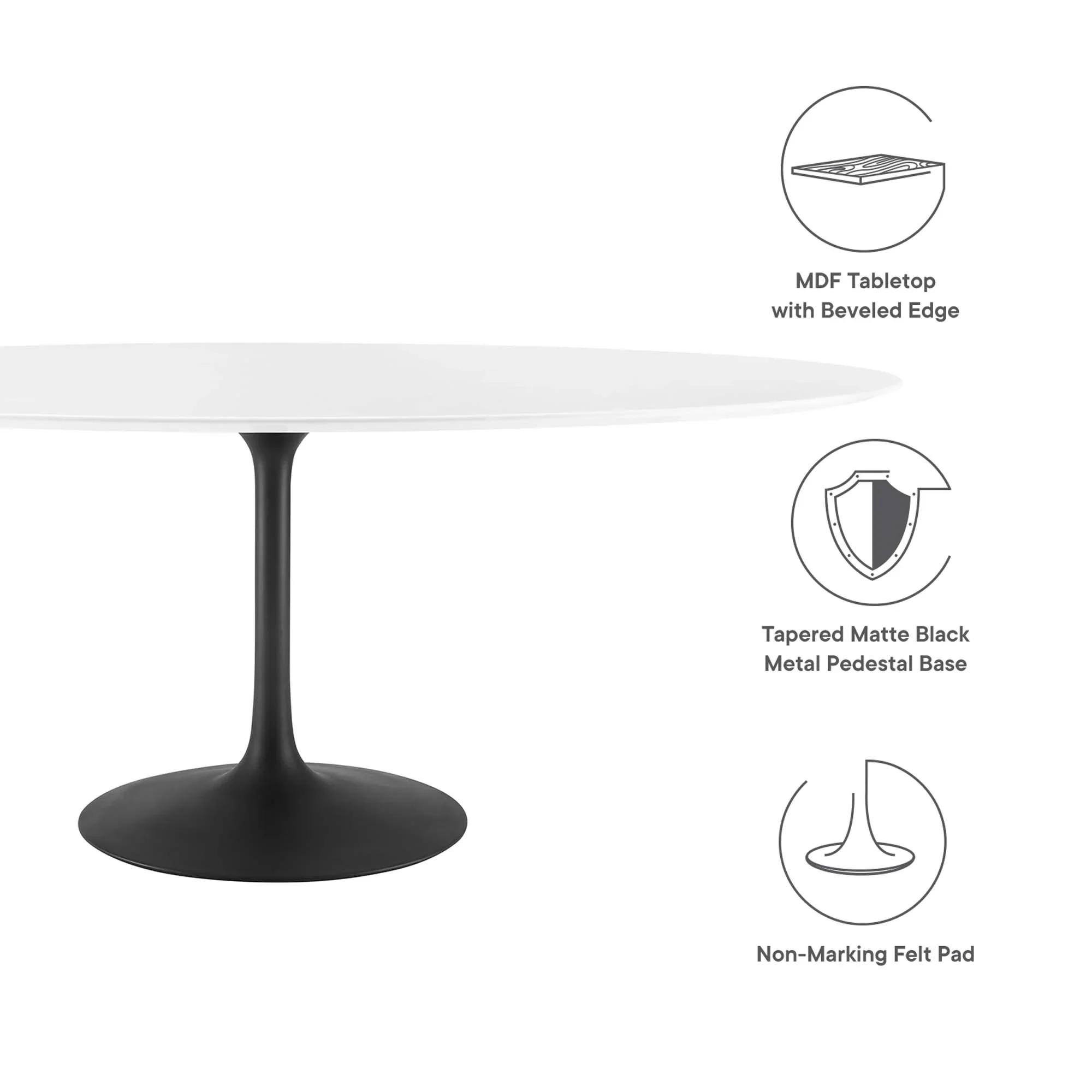 Lippa Oval Wood Dining Table - Image 122