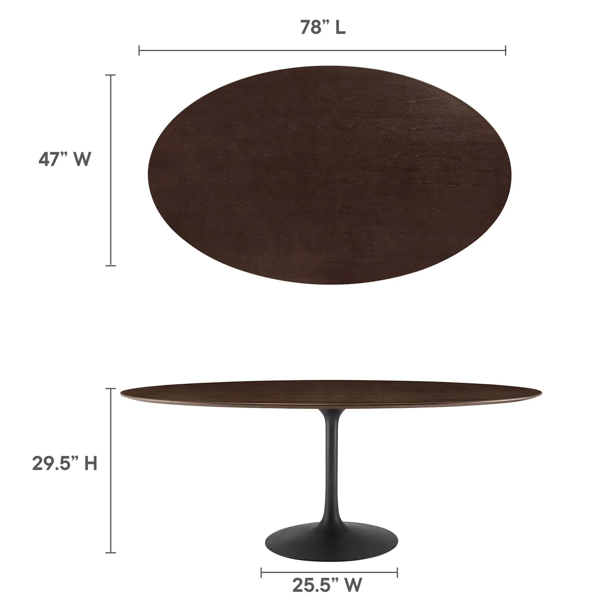 Lippa Oval Wood Dining Table - Image 137