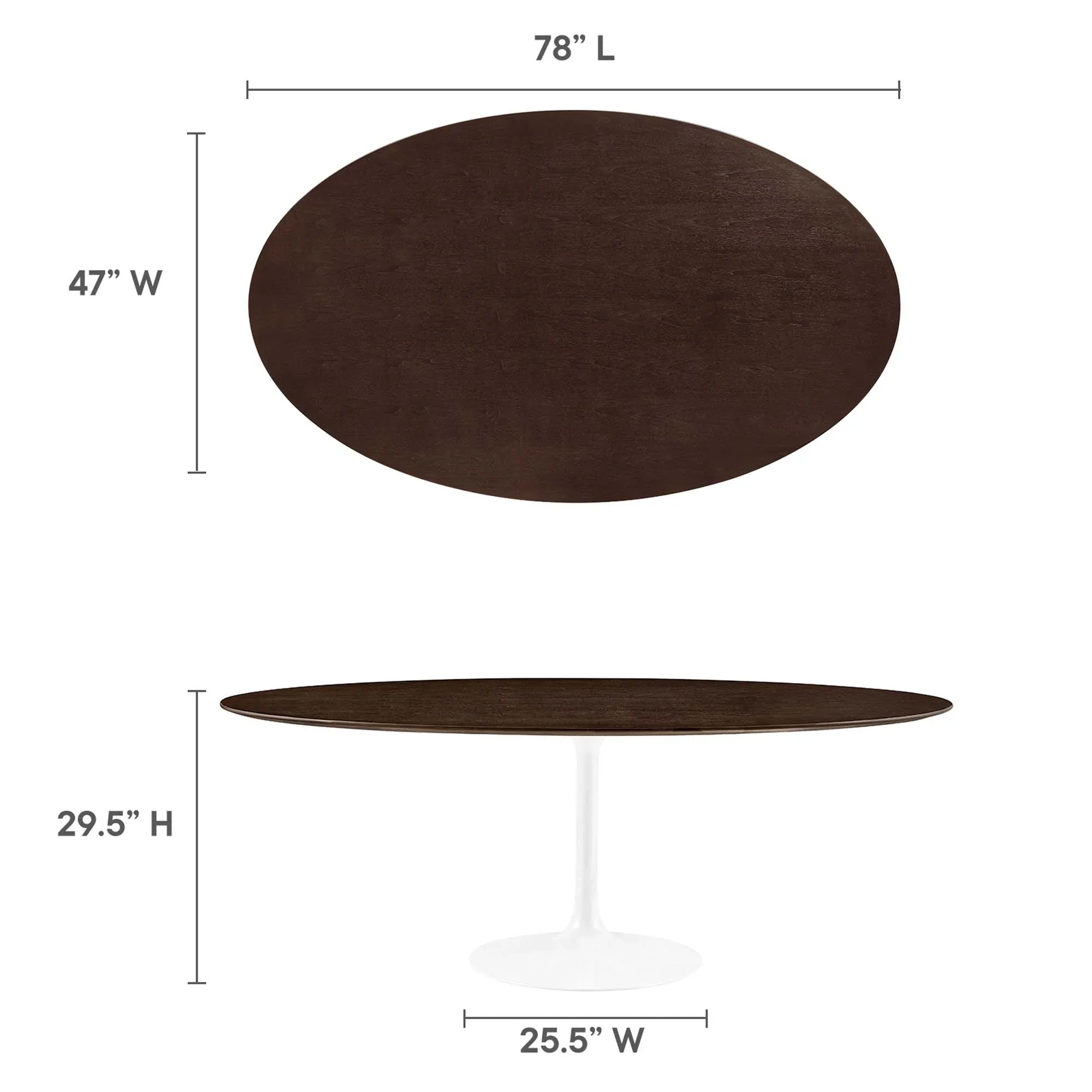 Lippa Oval Wood Dining Table - Image 151