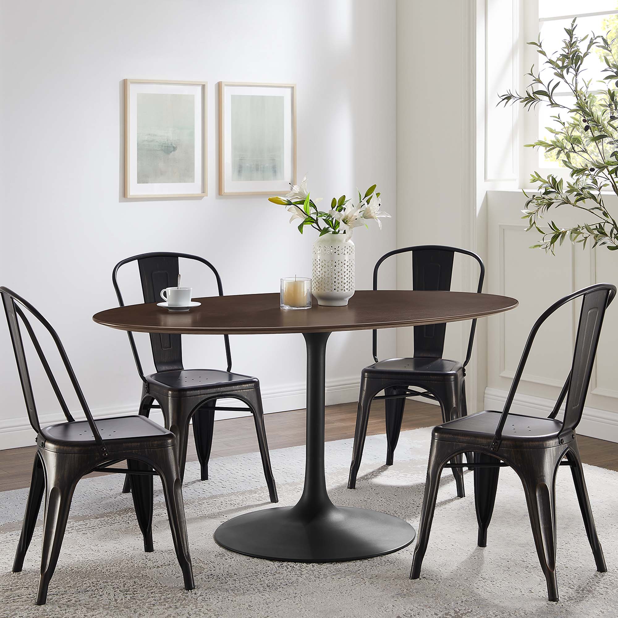 Lippa Oval Wood Dining Table - Image 58