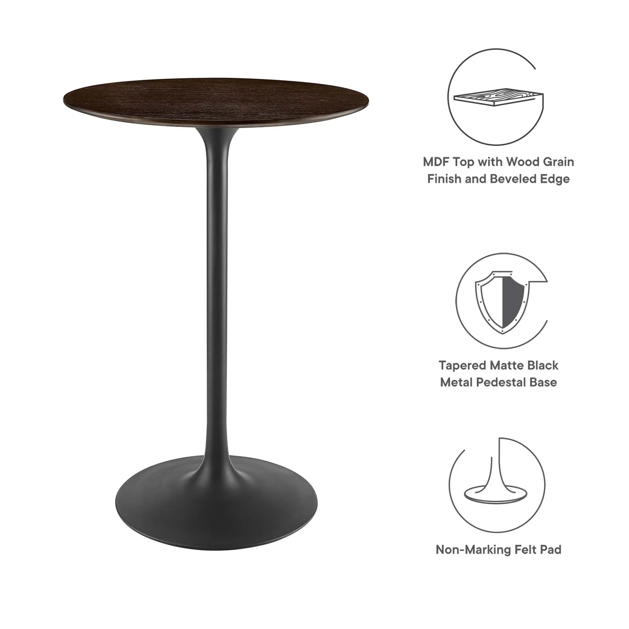 Lippa Round Wood Bar Table - Image 27