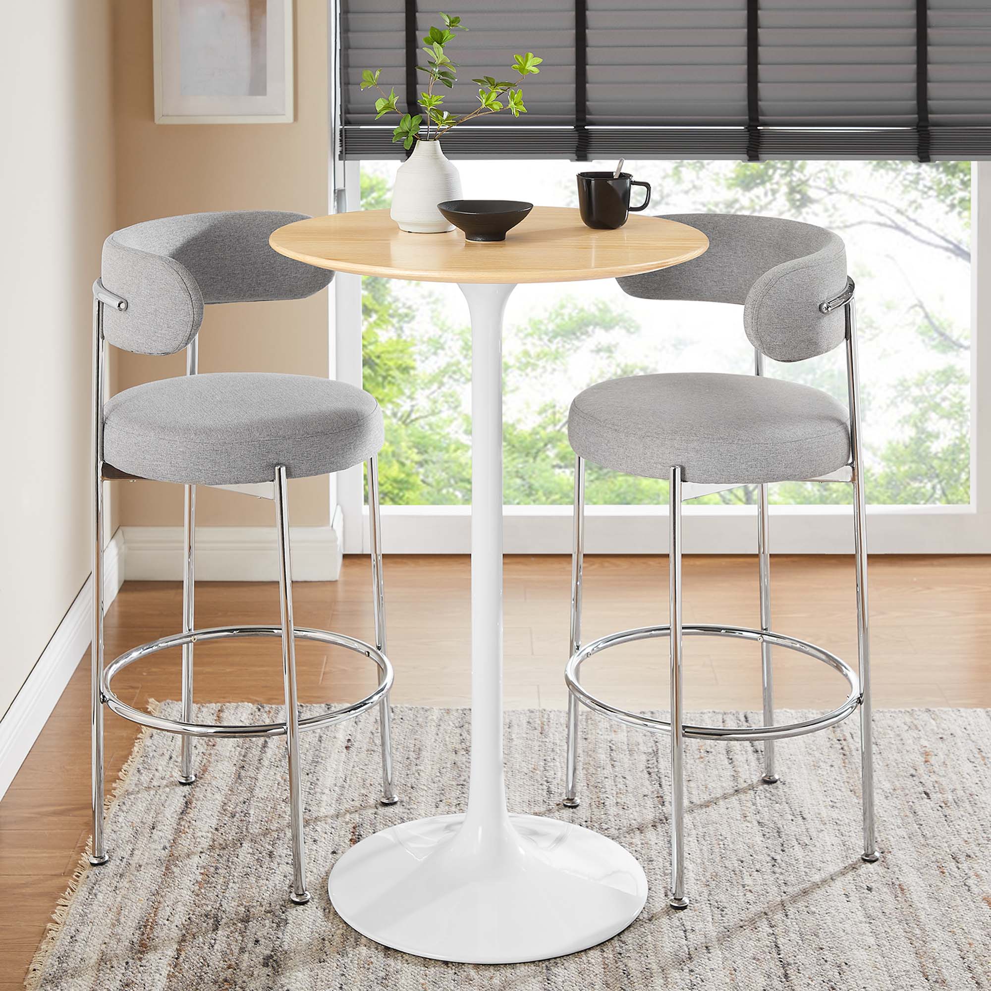 Lippa Round Wood Bar Table - Image 37