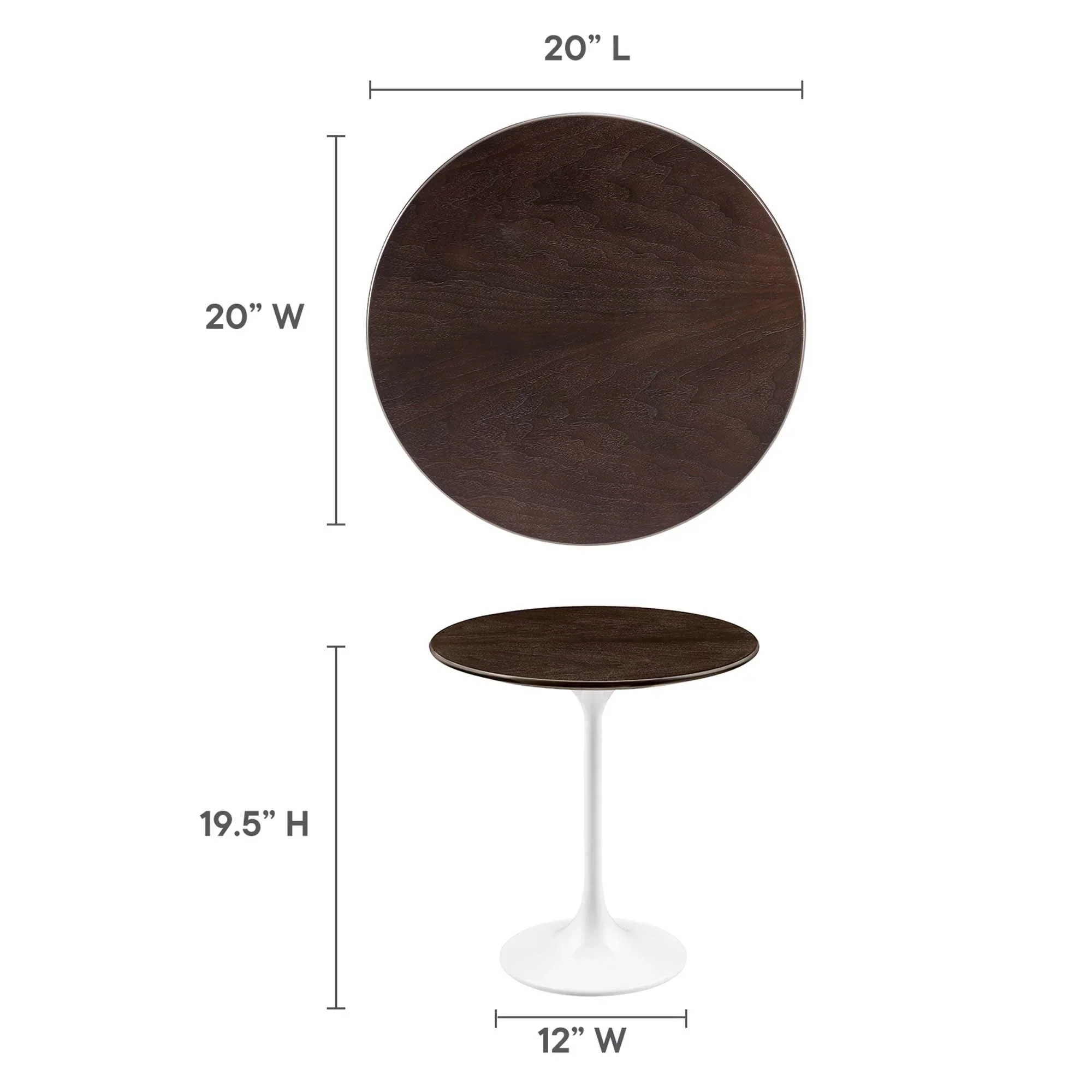 Lippa Round Wood Side Table - Image 10