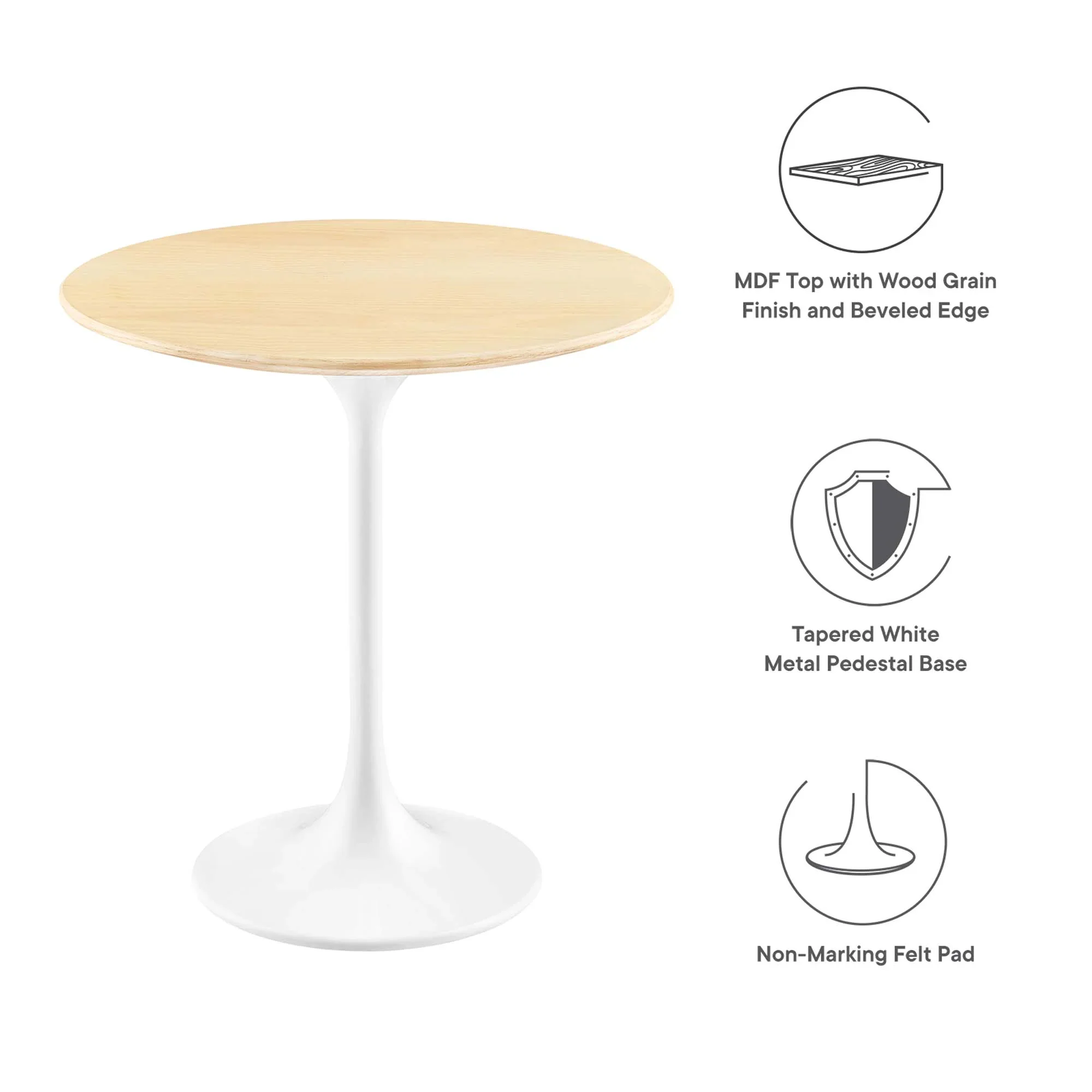 Lippa Round Wood Side Table - Image 16