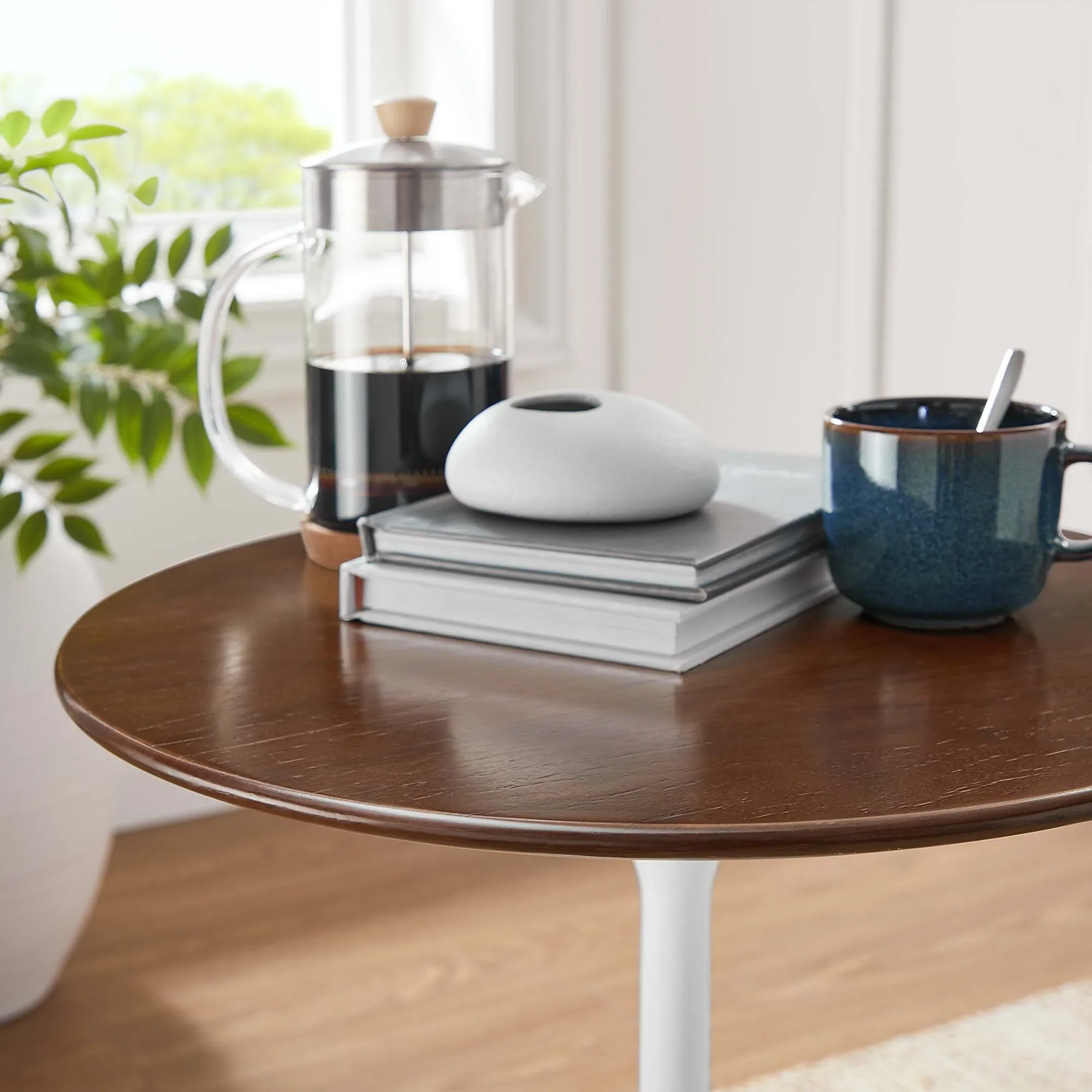 Lippa Round Wood Side Table - Image 25