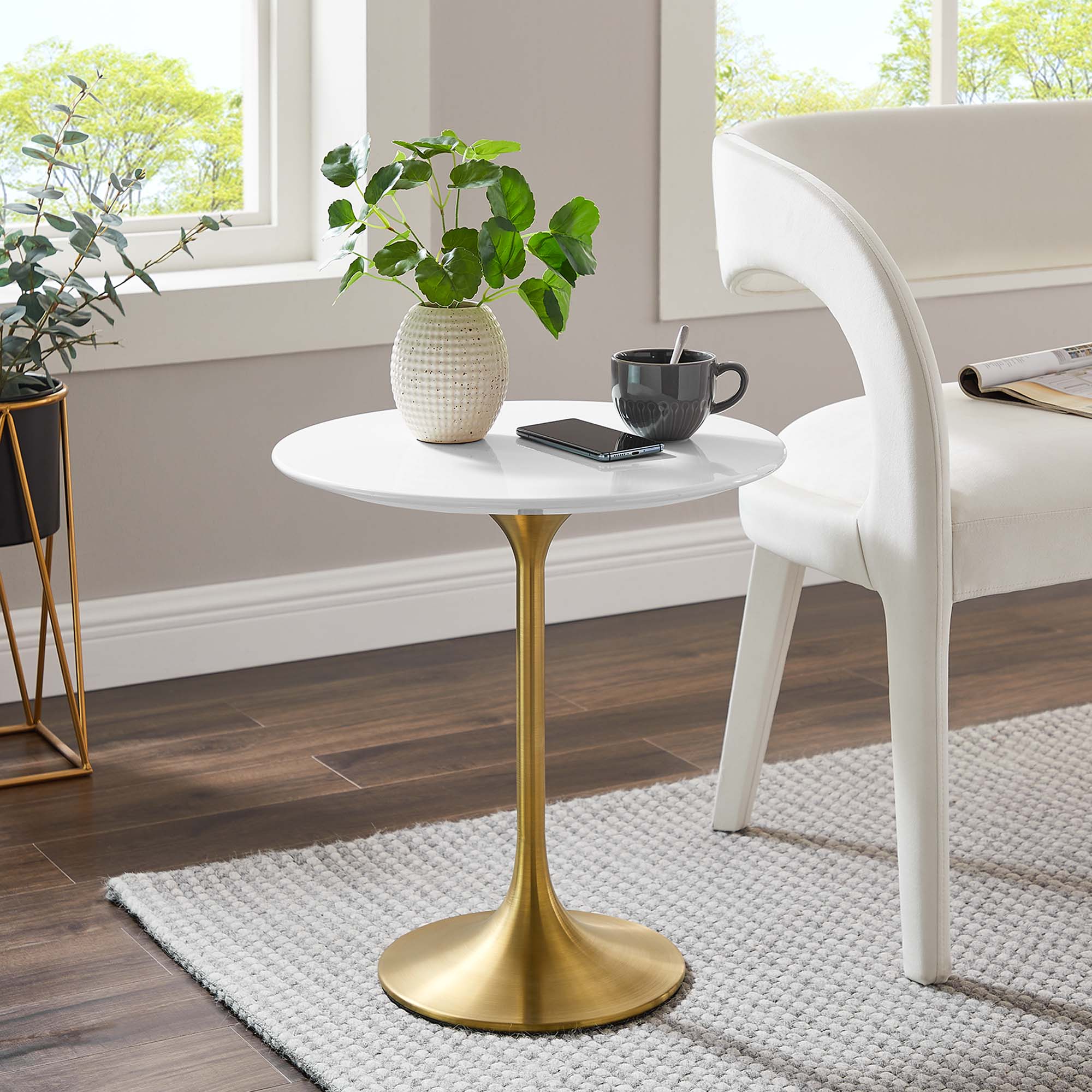 Lippa Round Wood Side Table - Image 35