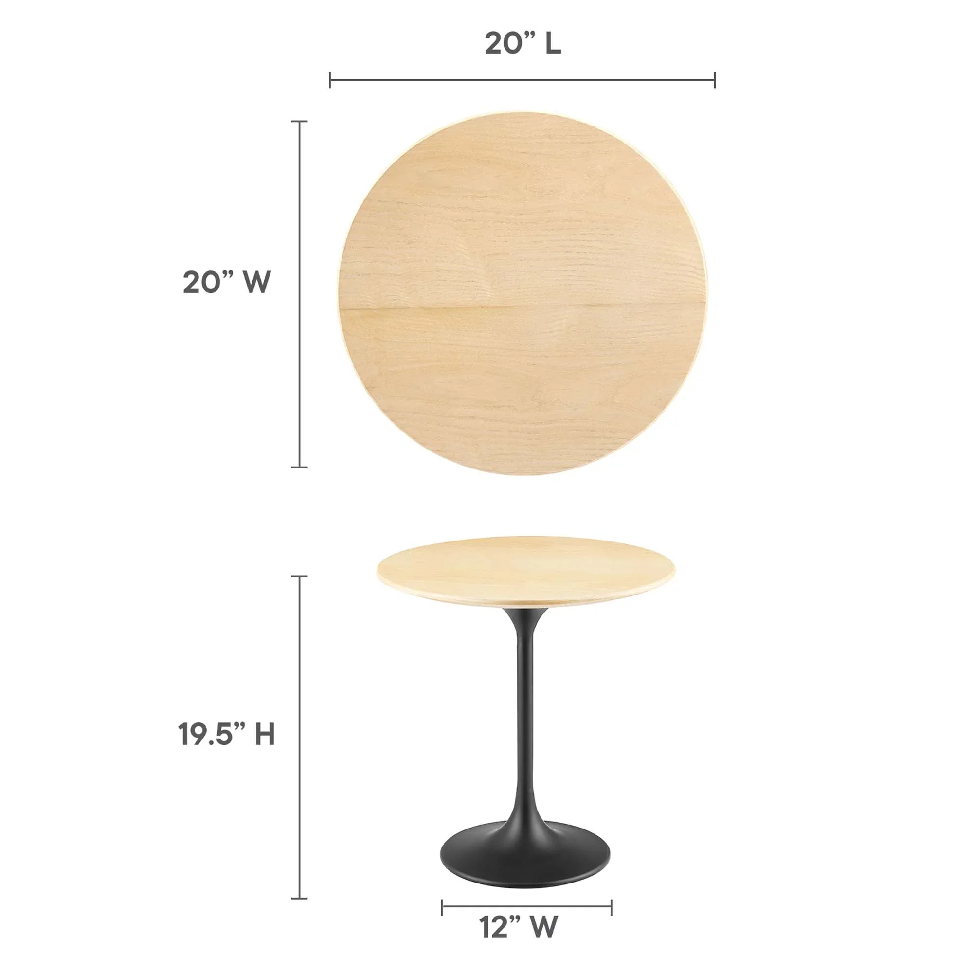 Lippa Round Wood Side Table - Image 58