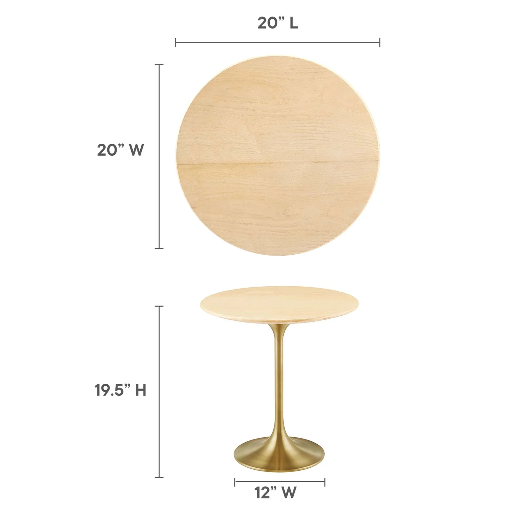 Lippa Round Wood Side Table - Image 72
