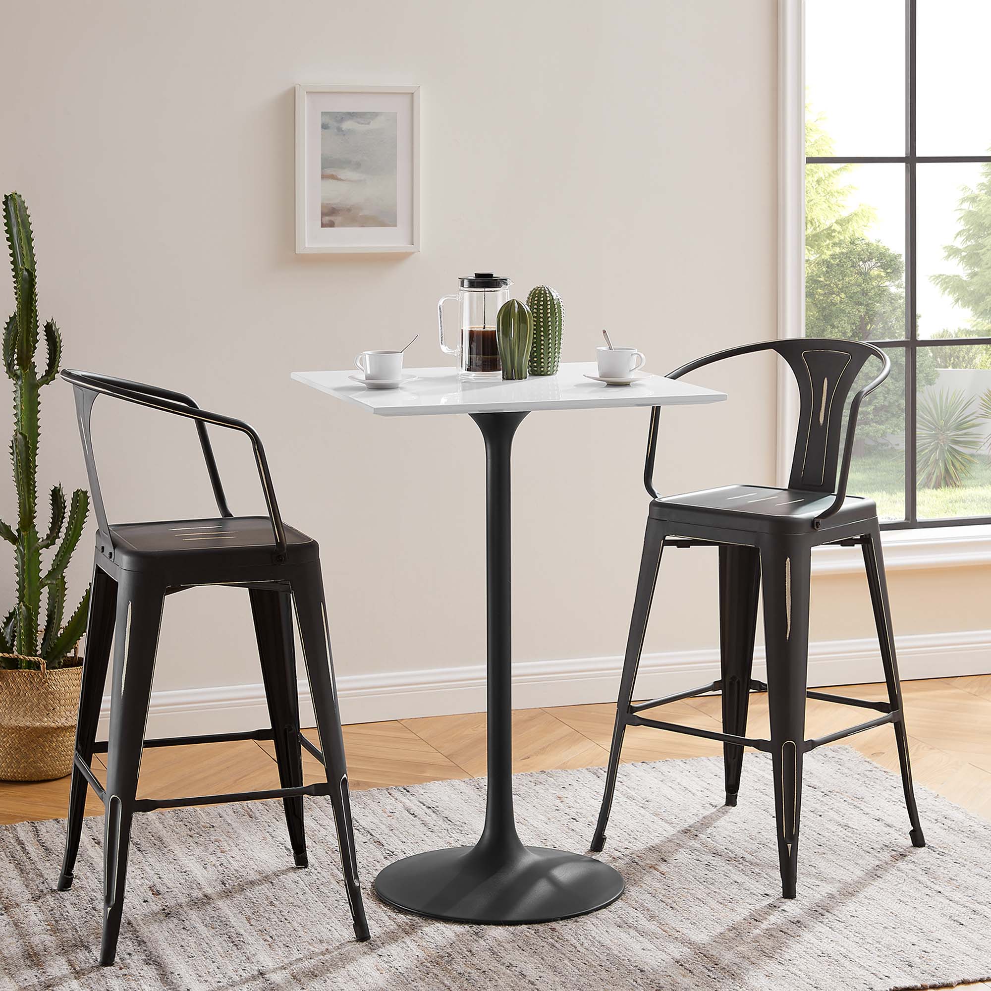 Lippa Square Wood Bar Table - Image 16