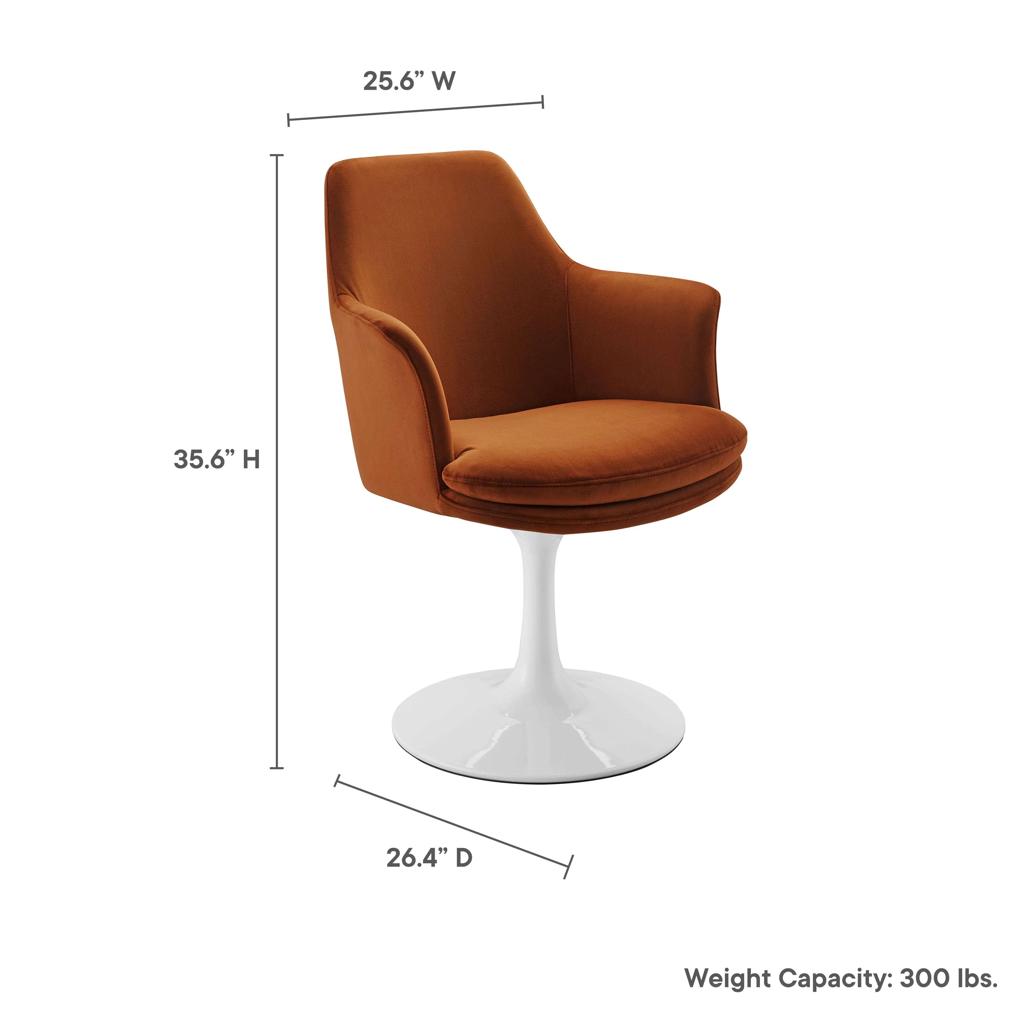 Lippa Swivel Dining Upholstered Armchair - Image 19