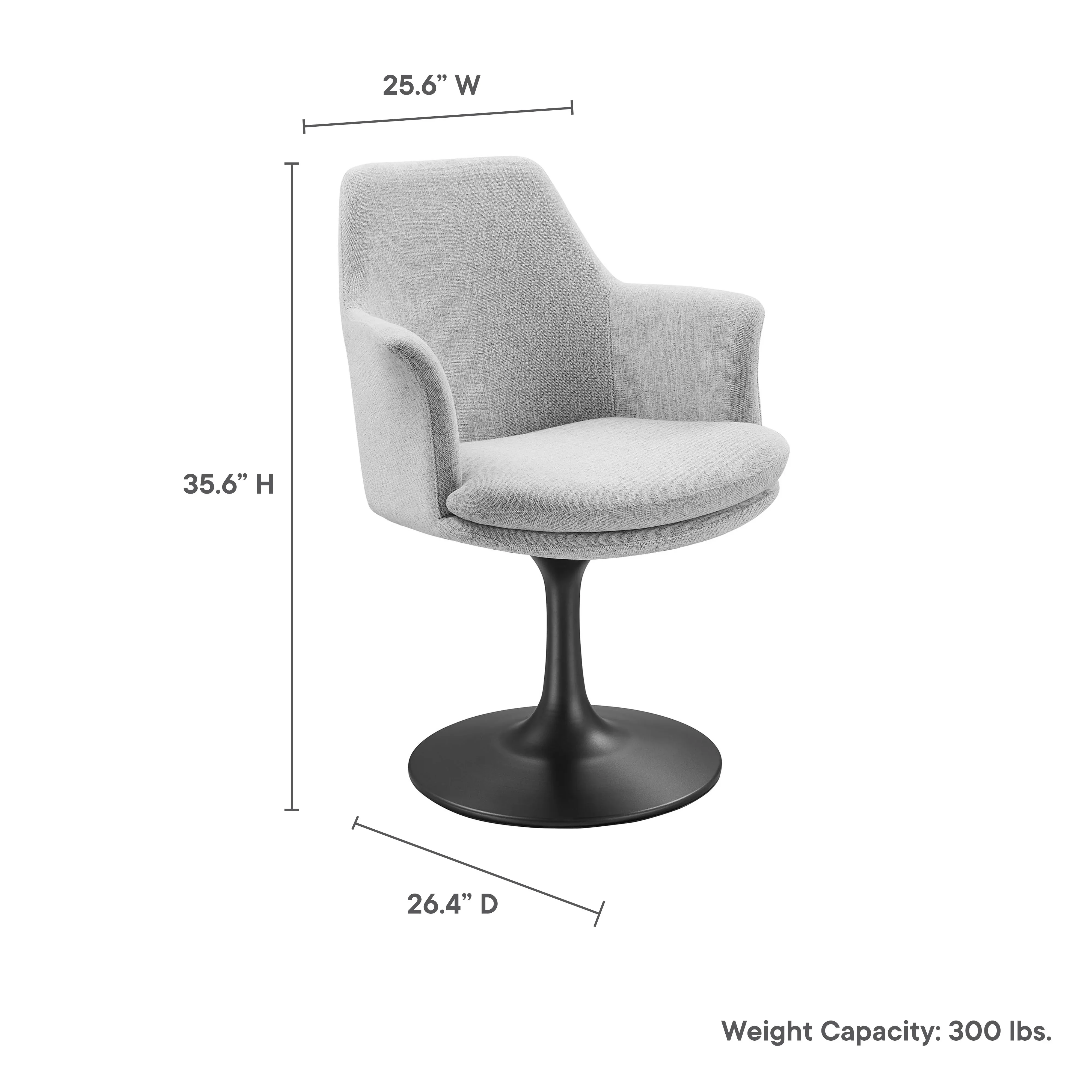 Lippa Swivel Dining Upholstered Armchair - Image 50