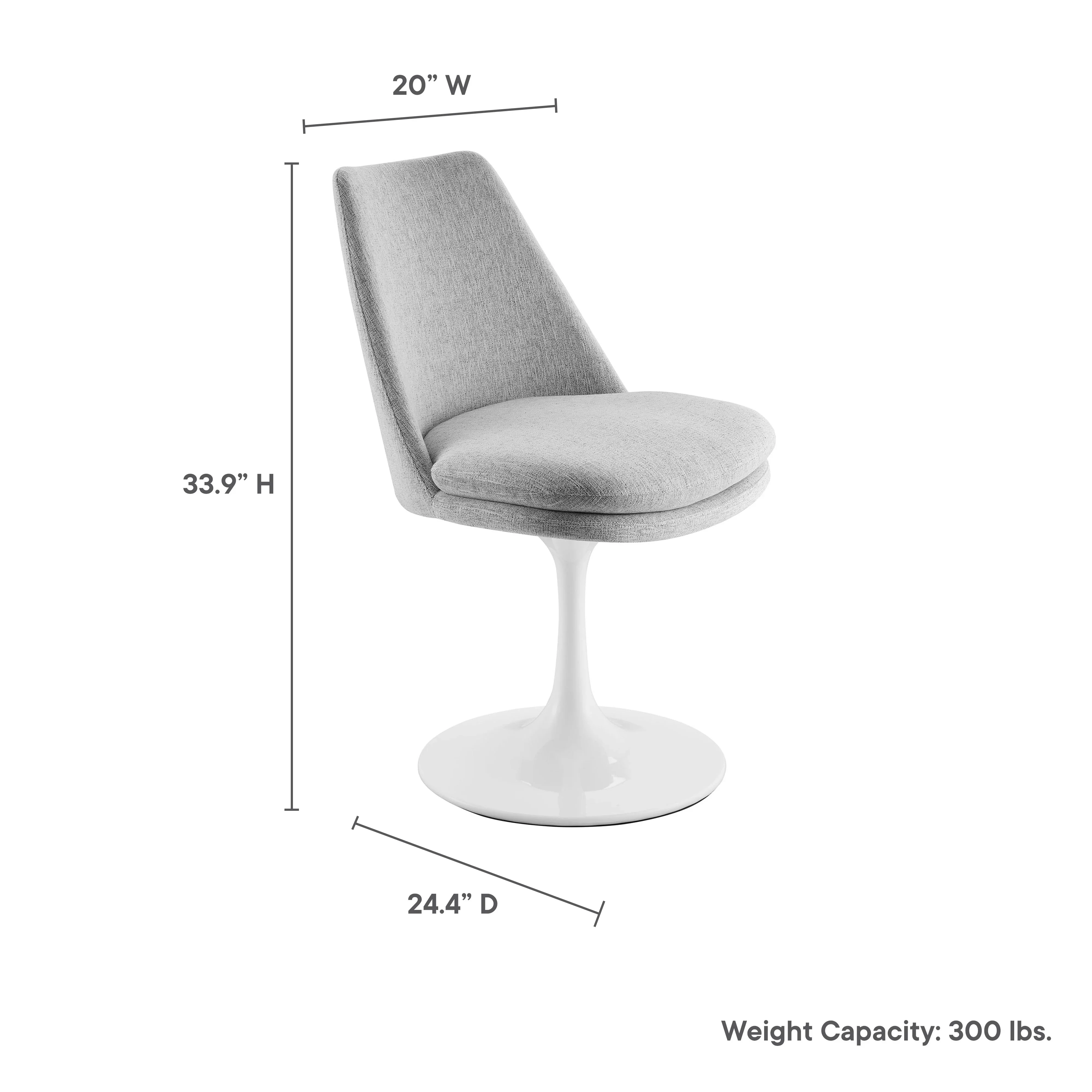 Lippa Swivel Dining Upholstered Side Chair - Image 10