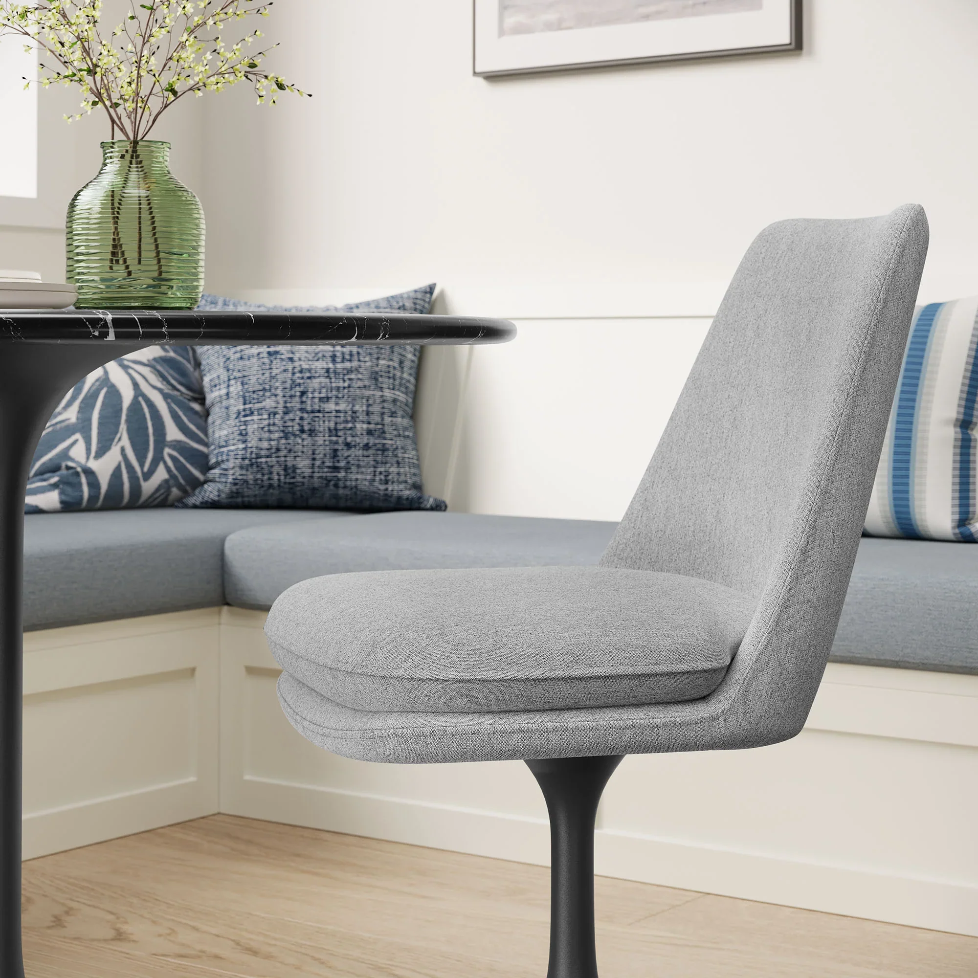 Lippa Swivel Dining Upholstered Side Chair - Image 13