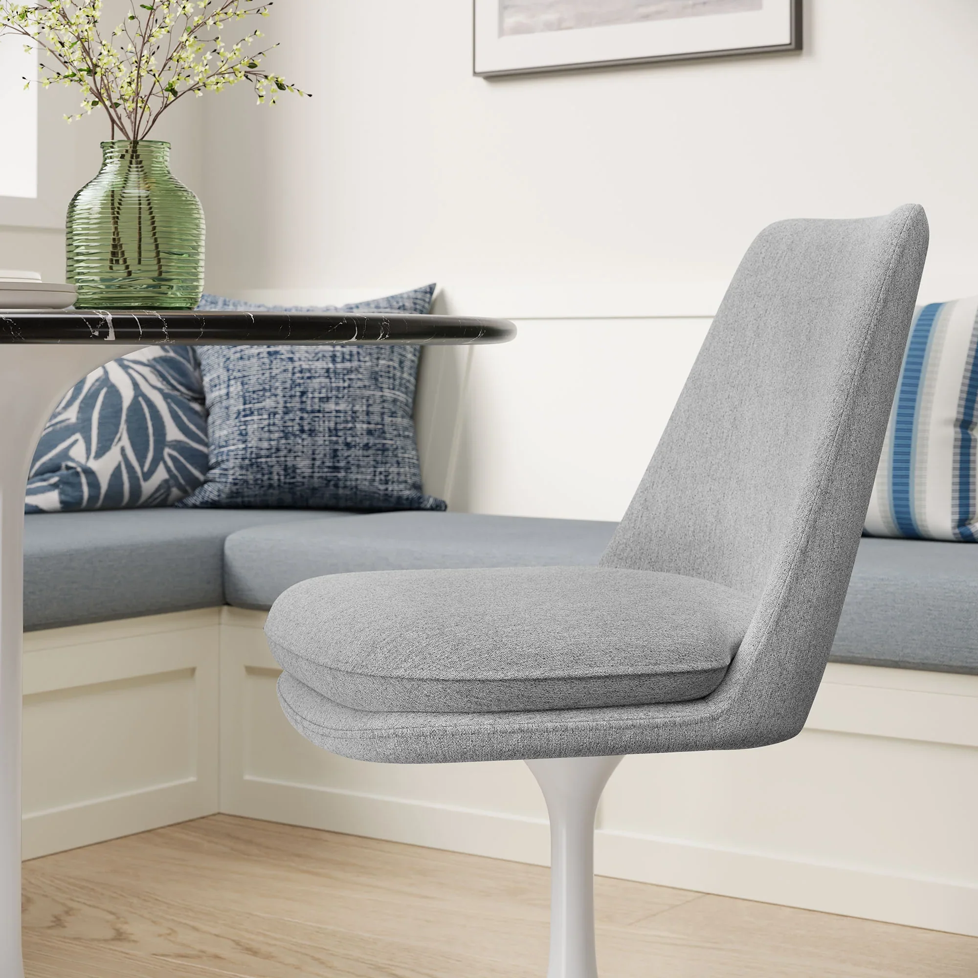Lippa Swivel Dining Upholstered Side Chair - Image 3