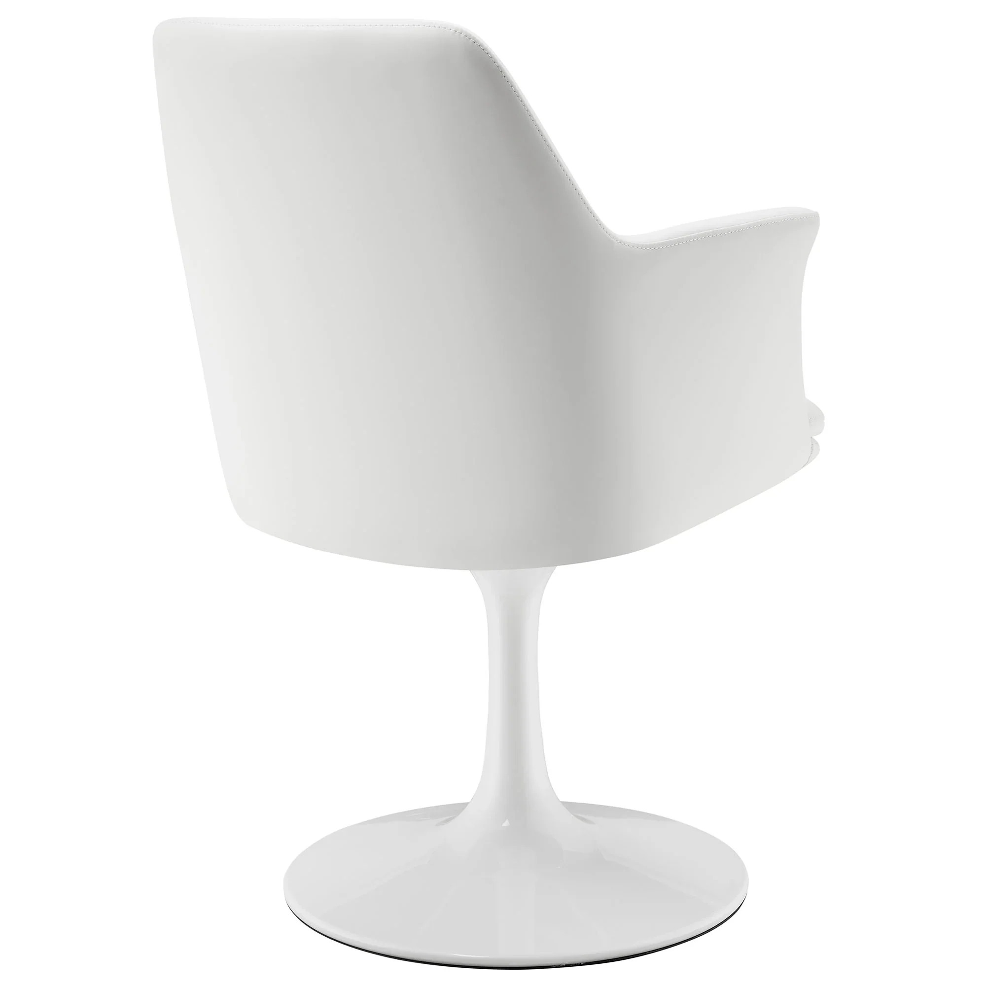 Lippa Swivel Dining Vegan Leather Armchair - Image 16