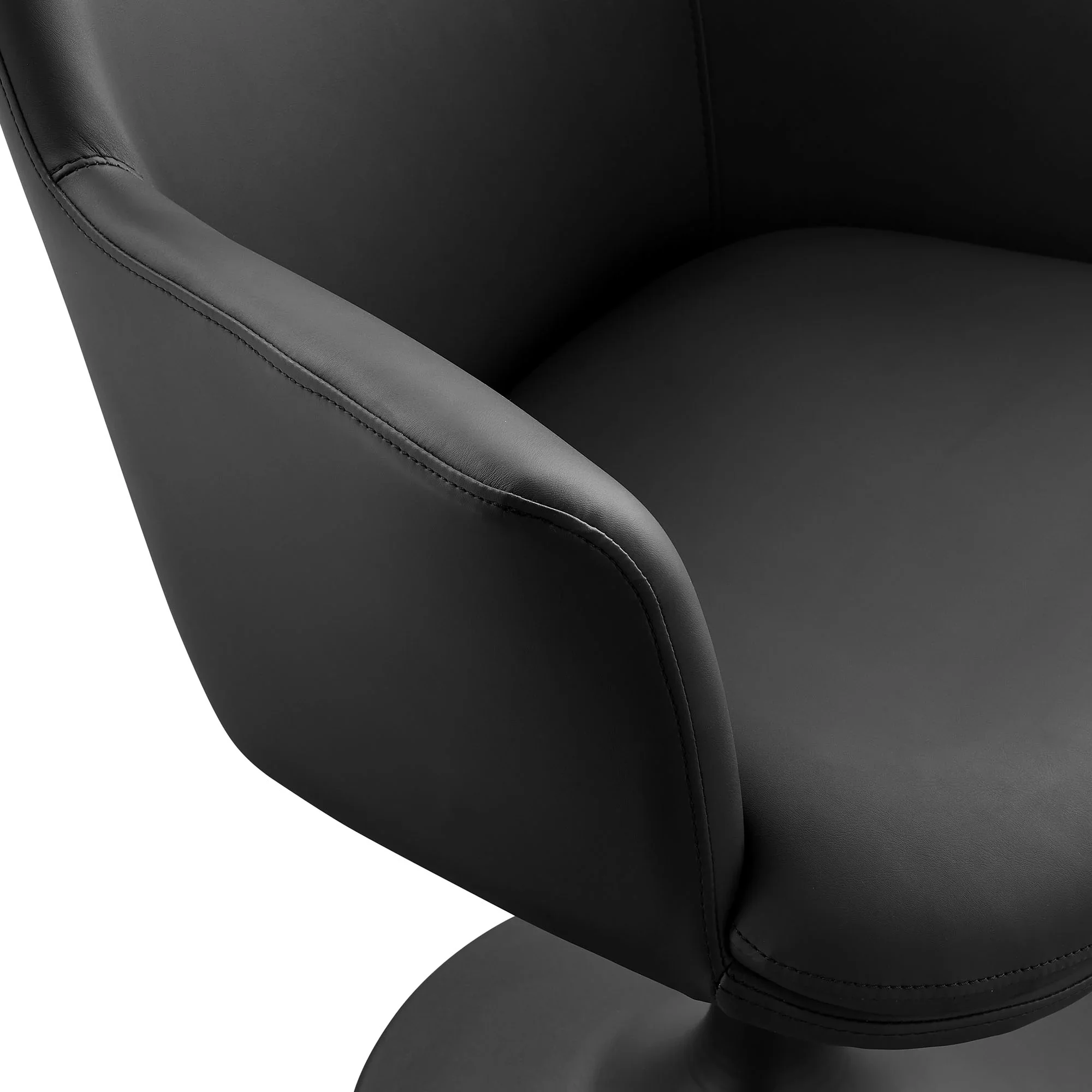 Lippa Swivel Dining Vegan Leather Armchair - Image 27