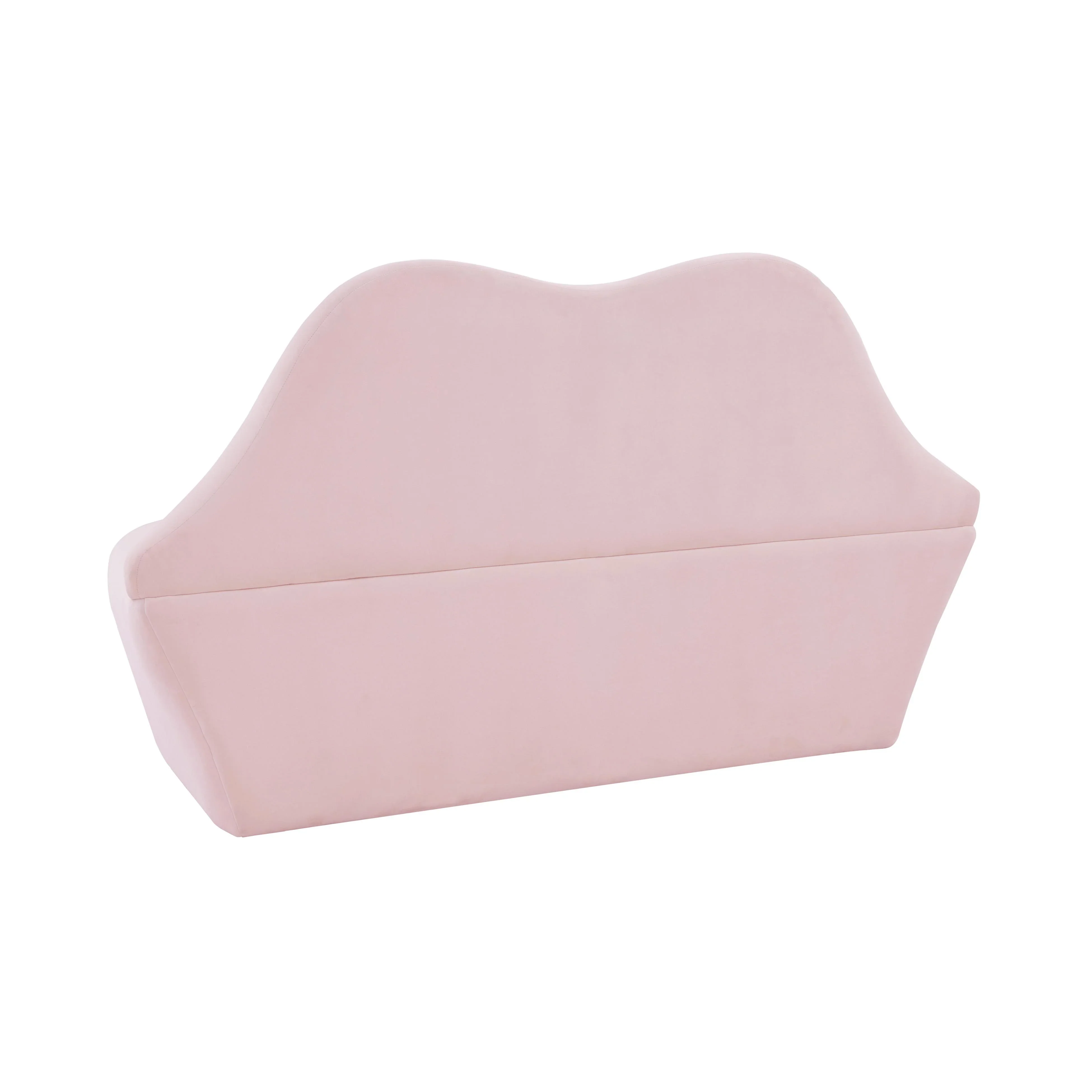 Lips 68" Performance Velvet Settee - Image 4