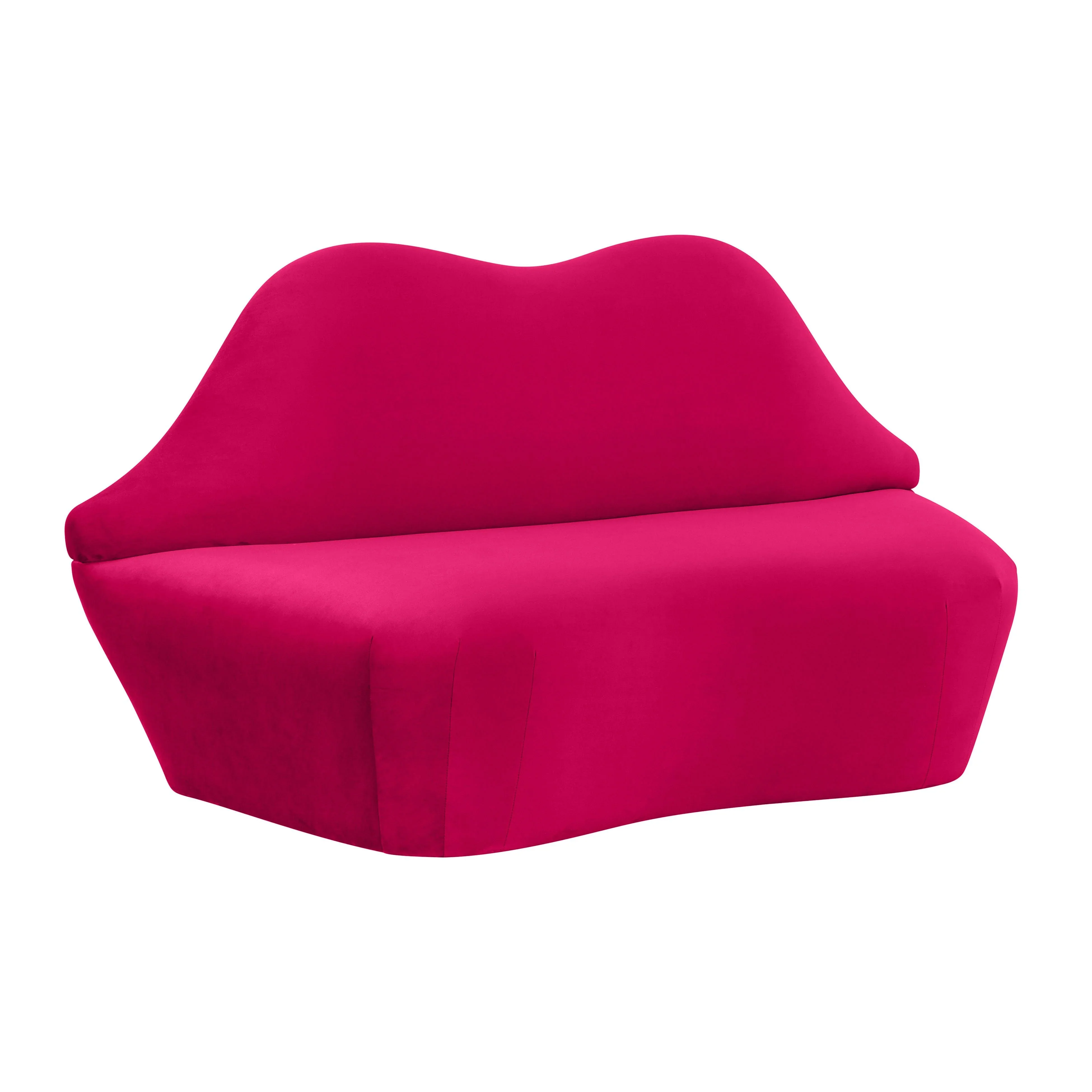 Lips 68" Performance Velvet Settee - Image 9