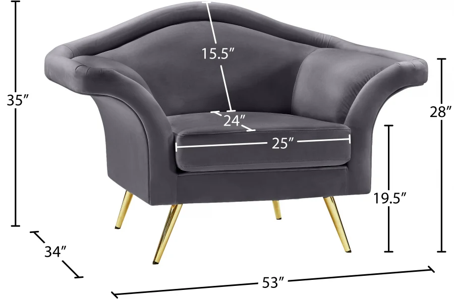 Lips Velvet Upholstered Chair - Image 15