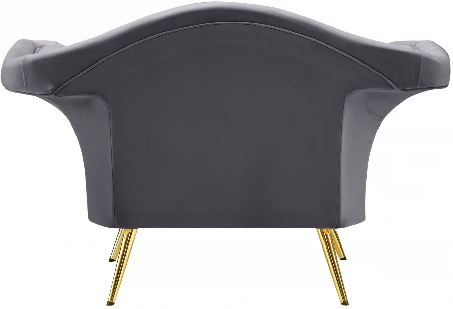 Lips Velvet Upholstered Chair - Image 3