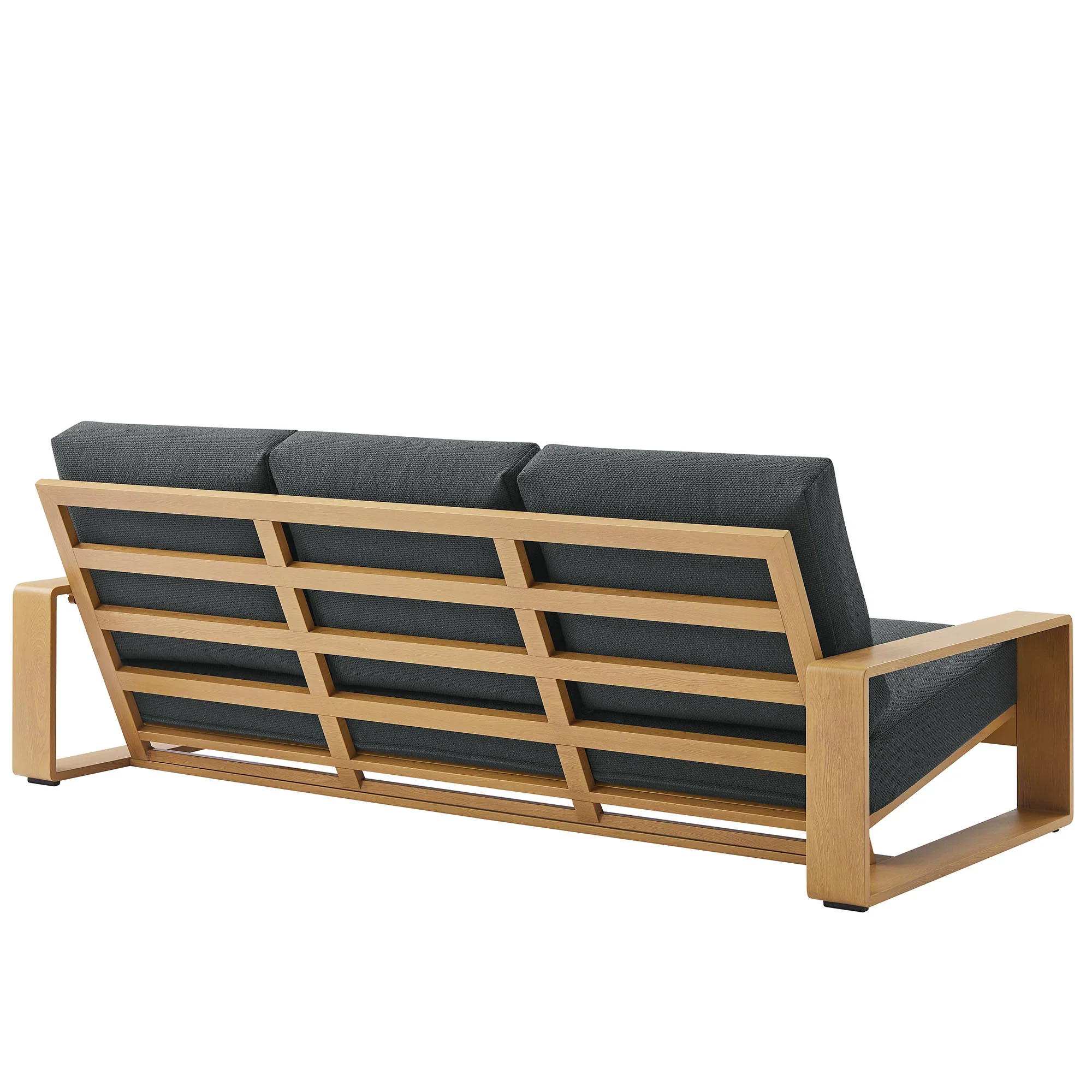 Lirienne 2-Piece Outdoor Patio Aluminum Faux Wood Furniture Set - Image 10