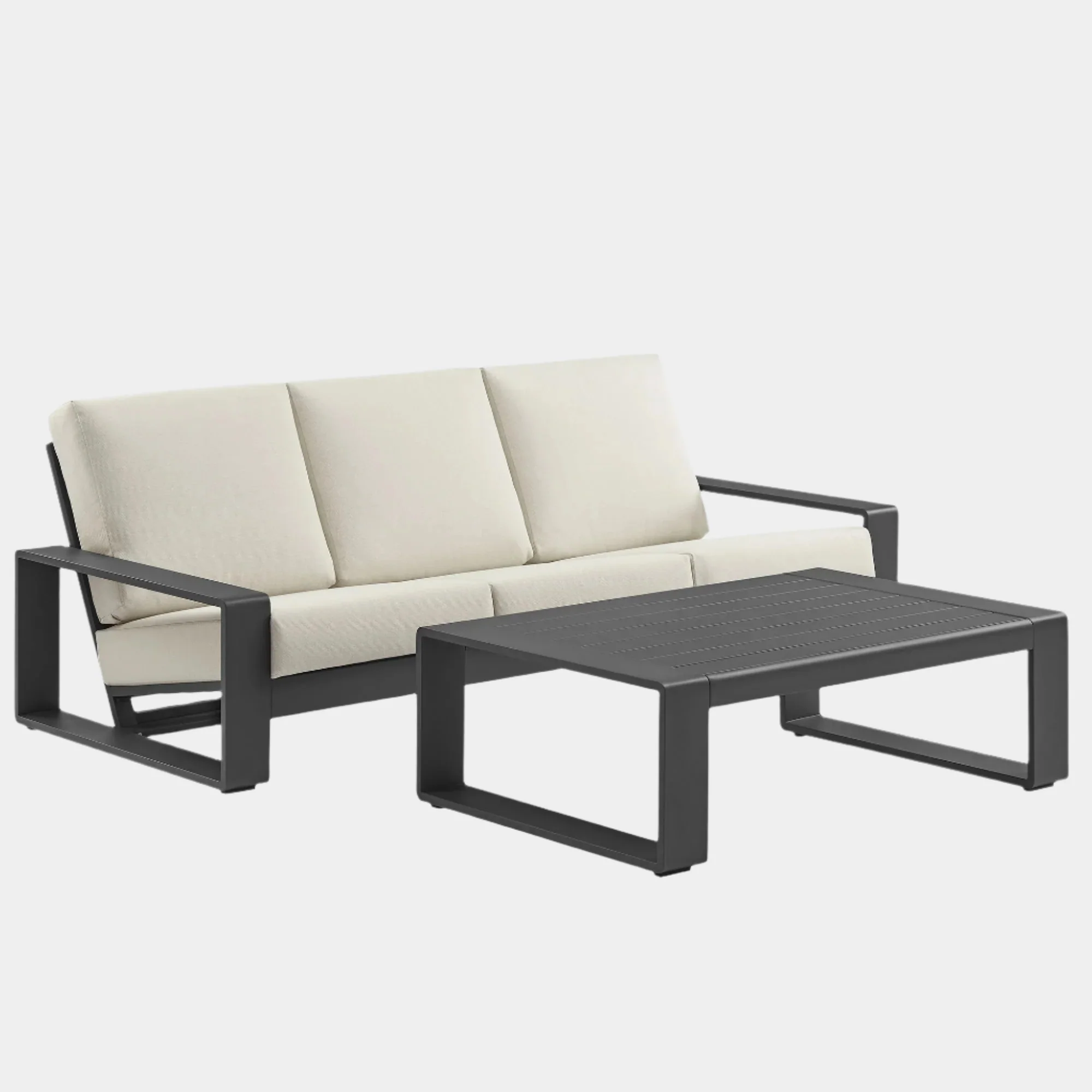 Lirienne 2-Piece Outdoor Patio Aluminum Furniture Set