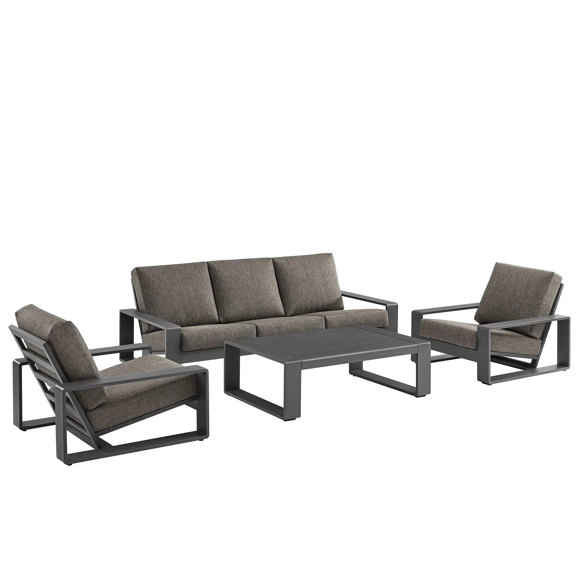 Lirienne 4-Piece Outdoor Patio Aluminum Furniture Set - Image 11