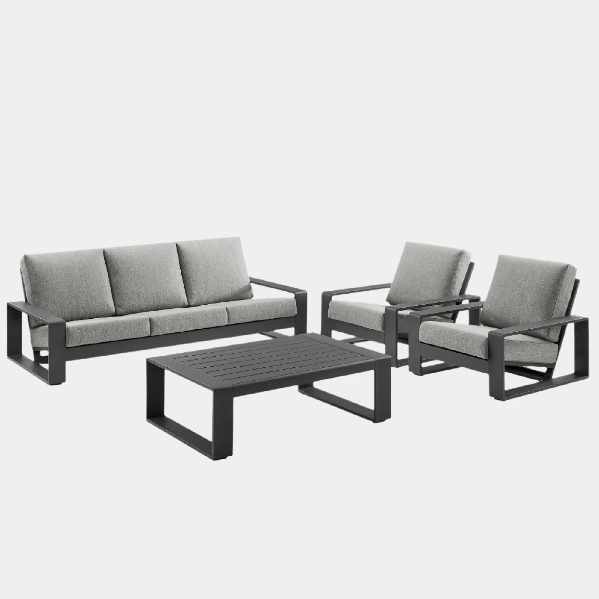Lirienne 4-Piece Outdoor Patio Aluminum Furniture Set - Image 5