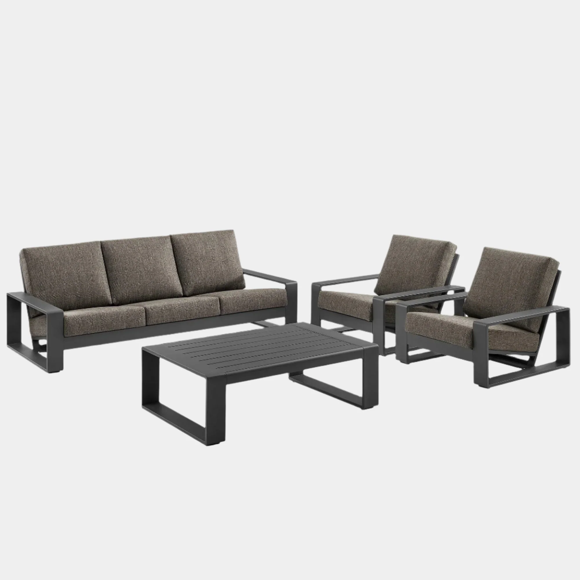 Lirienne 4-Piece Outdoor Patio Aluminum Furniture Set - Image 9