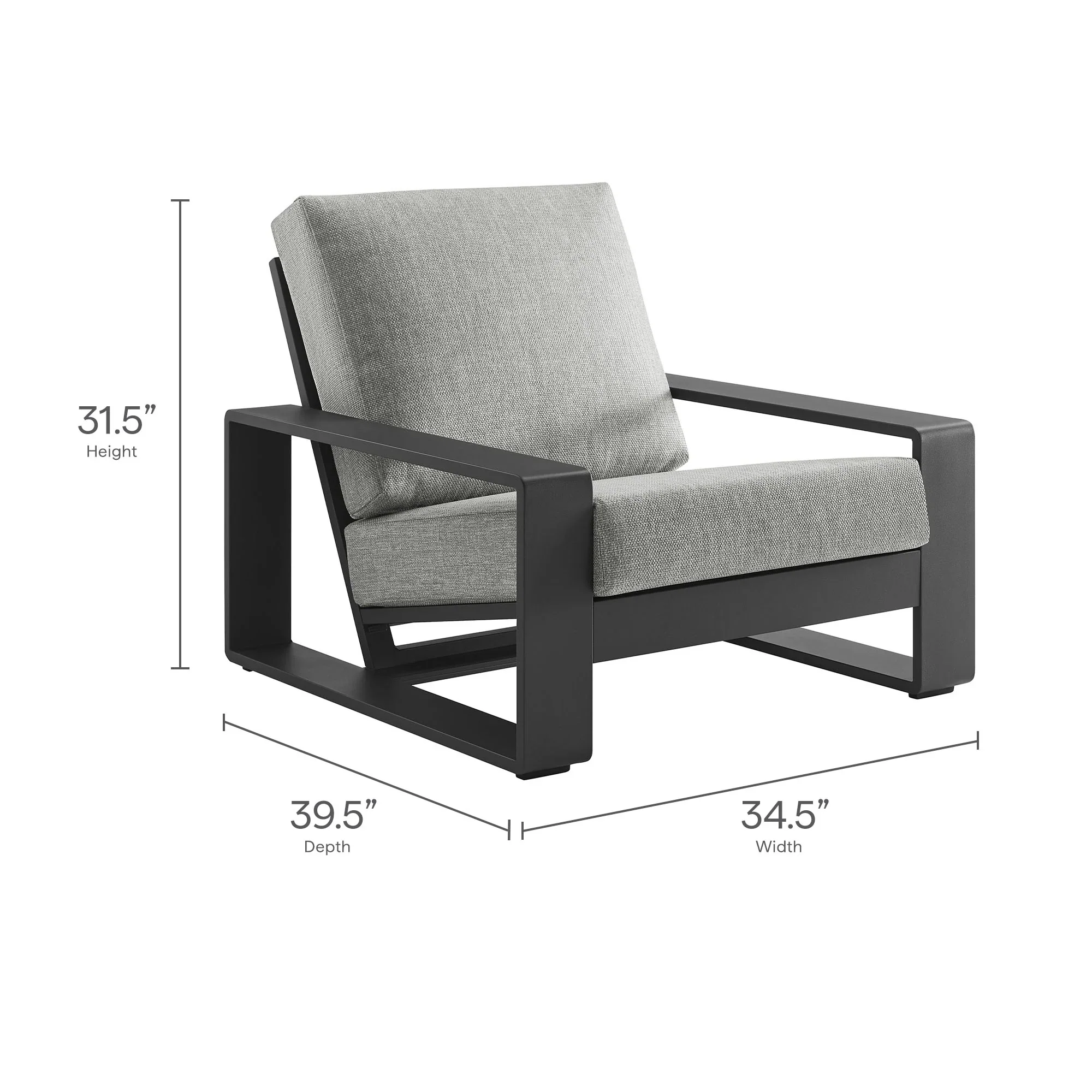Lirienne 4-Piece Outdoor Patio Aluminum Furniture Set - Image 16