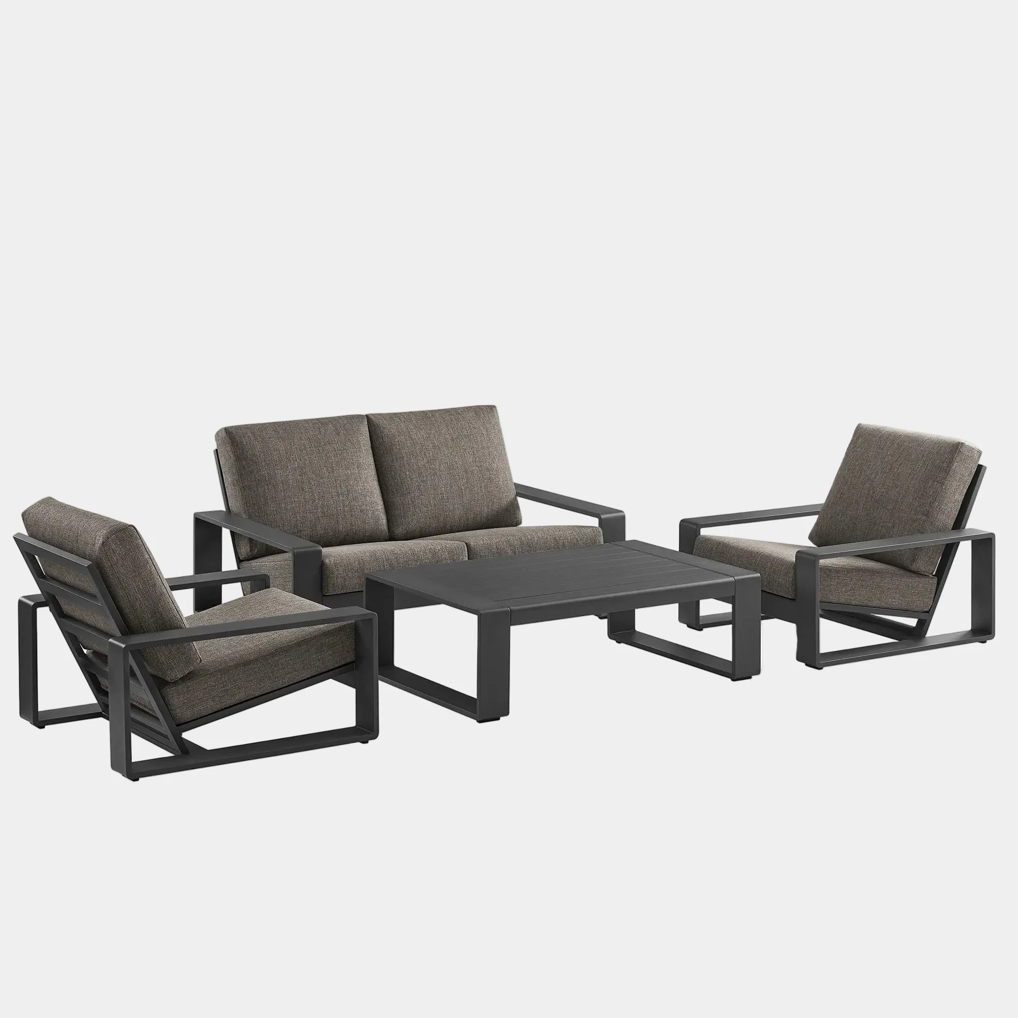 Lirienne 4-Piece Outdoor Patio Aluminum Furniture Set - Image 17