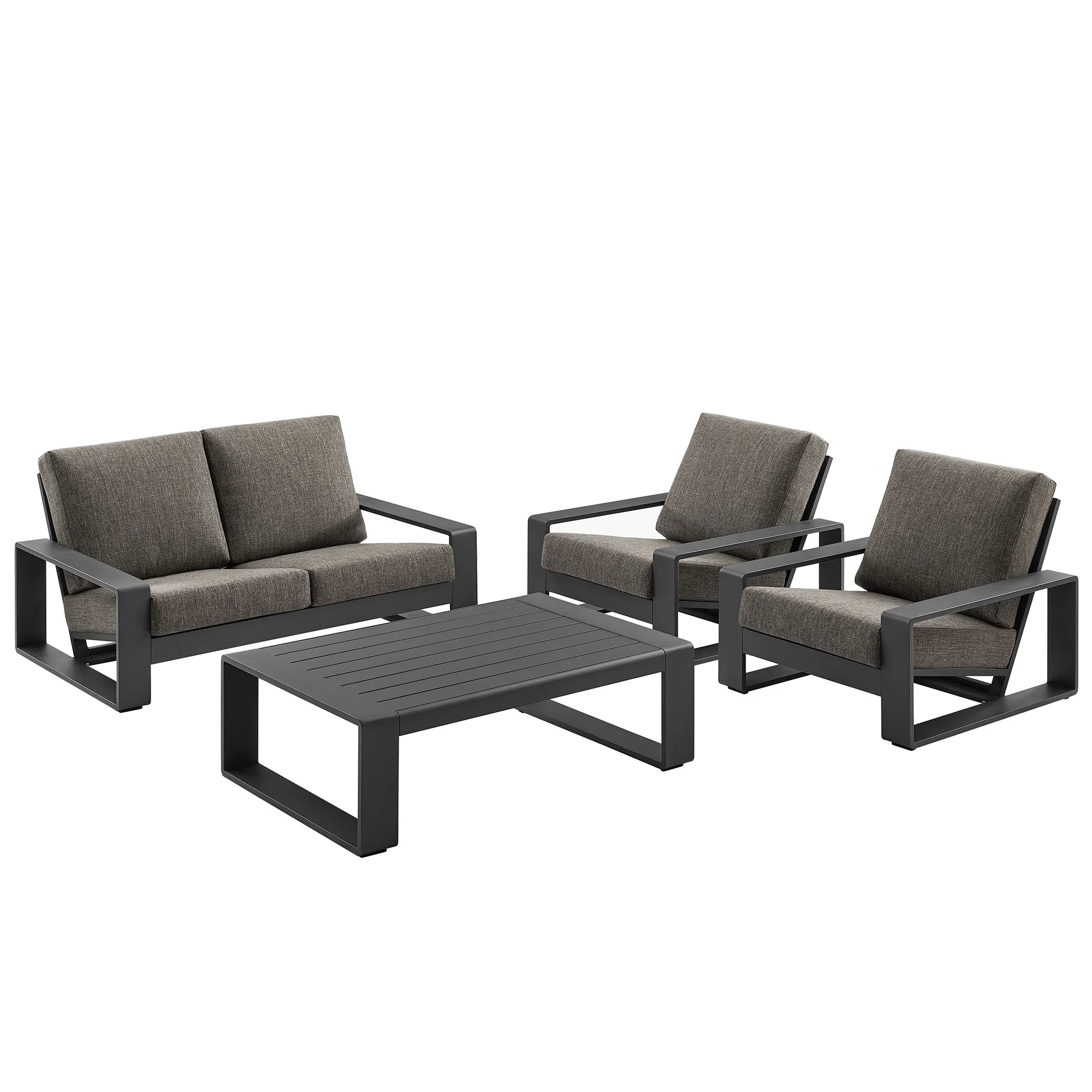 Lirienne 4-Piece Outdoor Patio Aluminum Furniture Set - Image 19