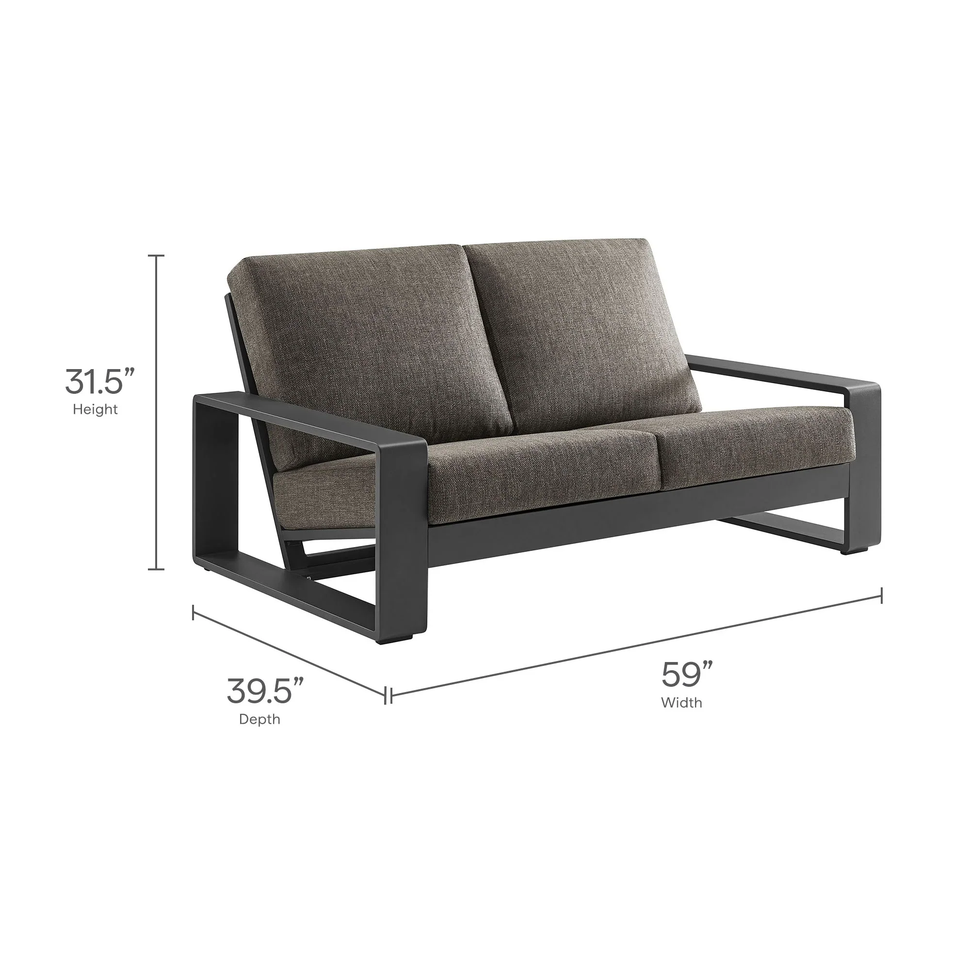 Lirienne 4-Piece Outdoor Patio Aluminum Furniture Set - Image 24