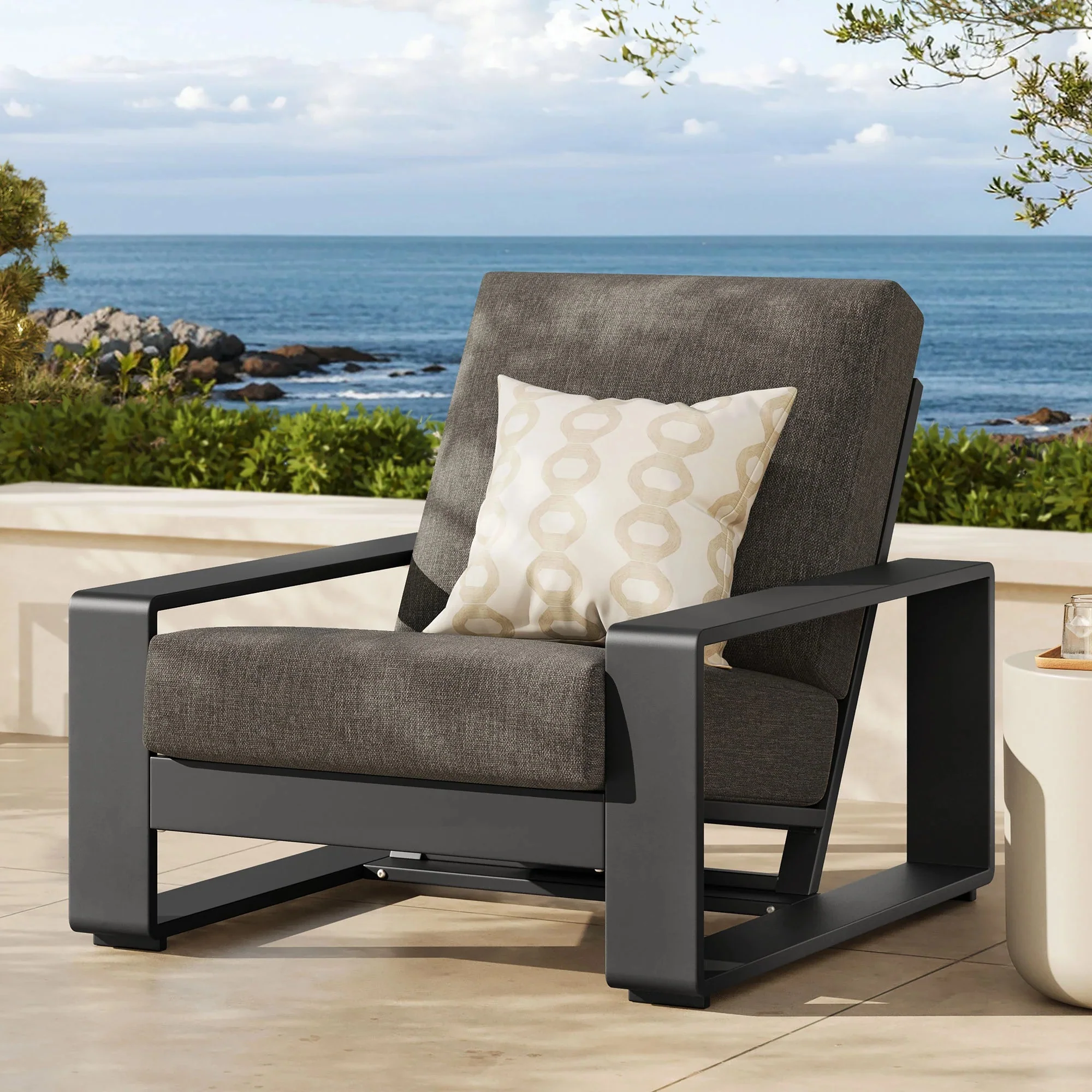 Lirienne Outdoor Patio Aluminum Armchair - Image 20