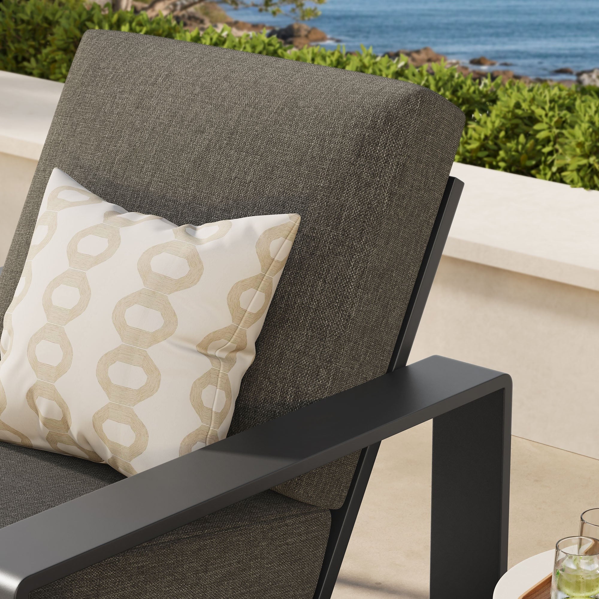 Lirienne Outdoor Patio Aluminum Armchair - Image 21