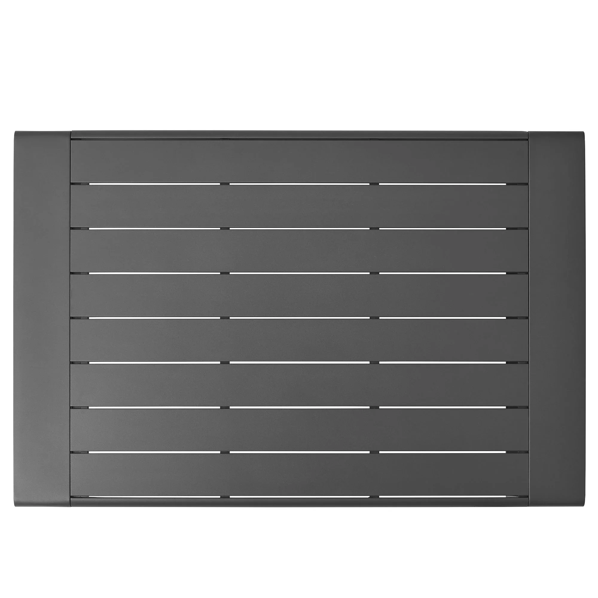Lirienne Outdoor Patio Aluminum Coffee Table in Gray - Image 7