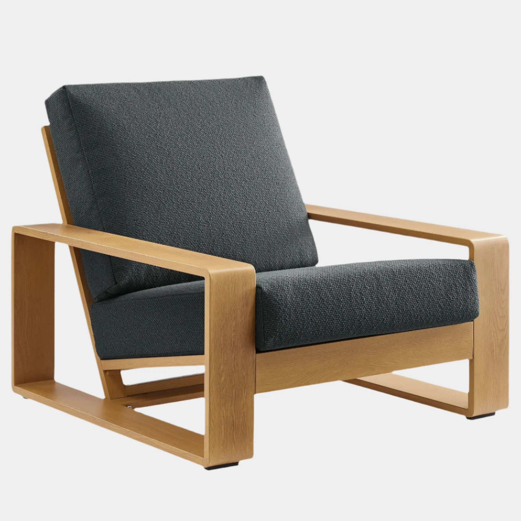 Lirienne Outdoor Patio Aluminum Faux Wood Armchair - Image 10