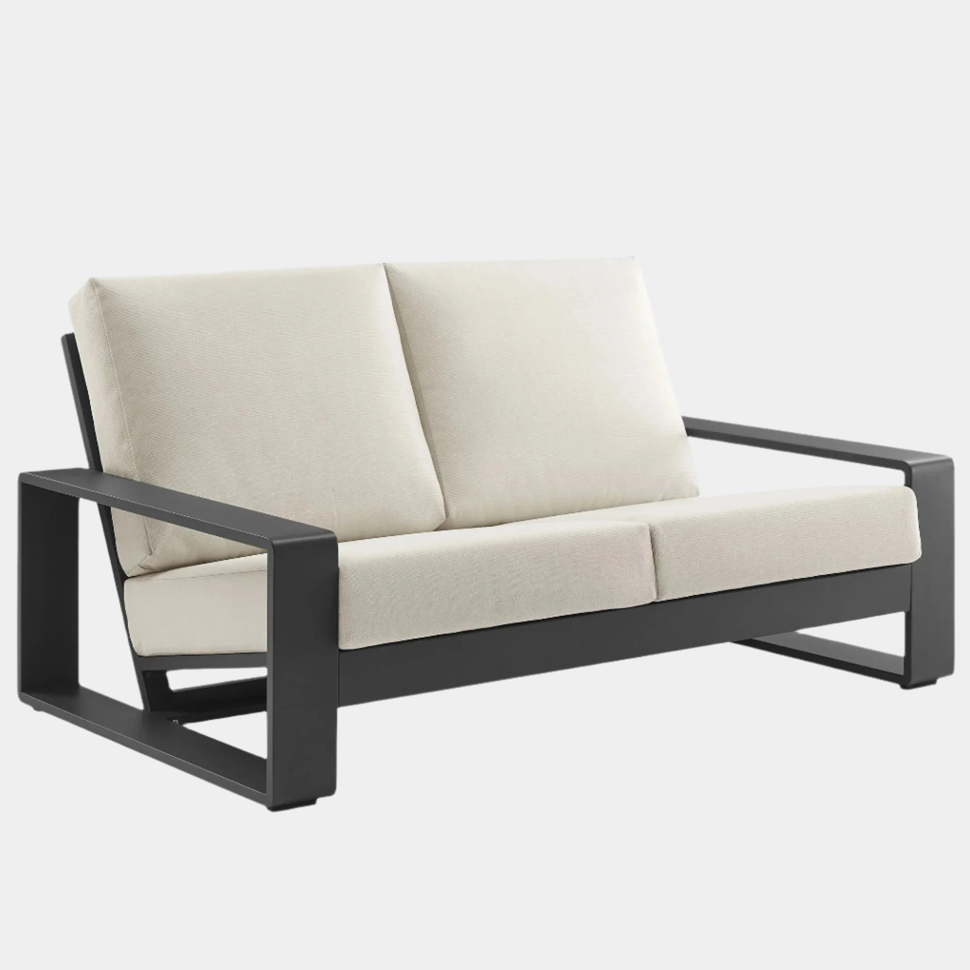 Lirienne Outdoor Patio Aluminum Loveseat - Image 10