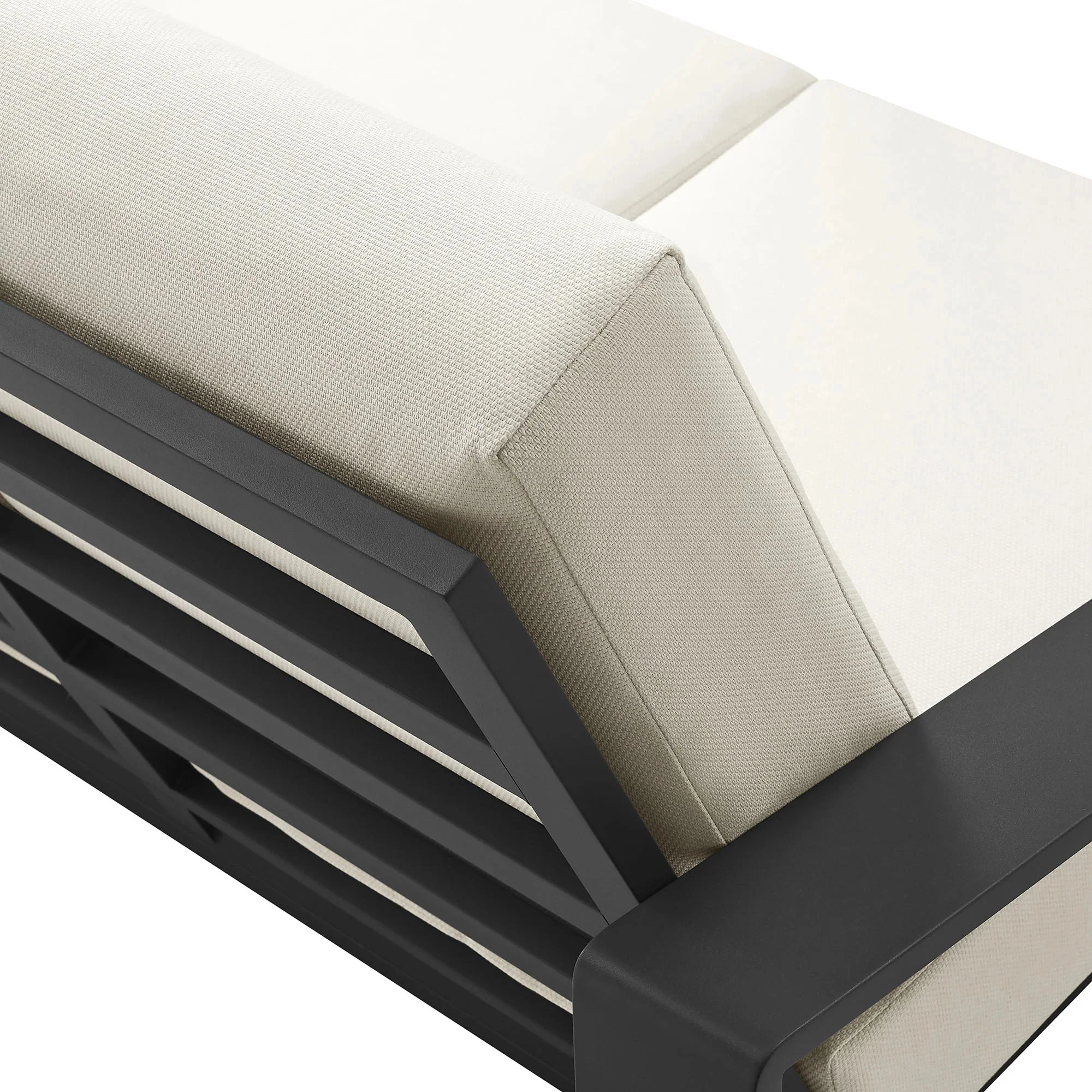 Lirienne Outdoor Patio Aluminum Loveseat - Image 16